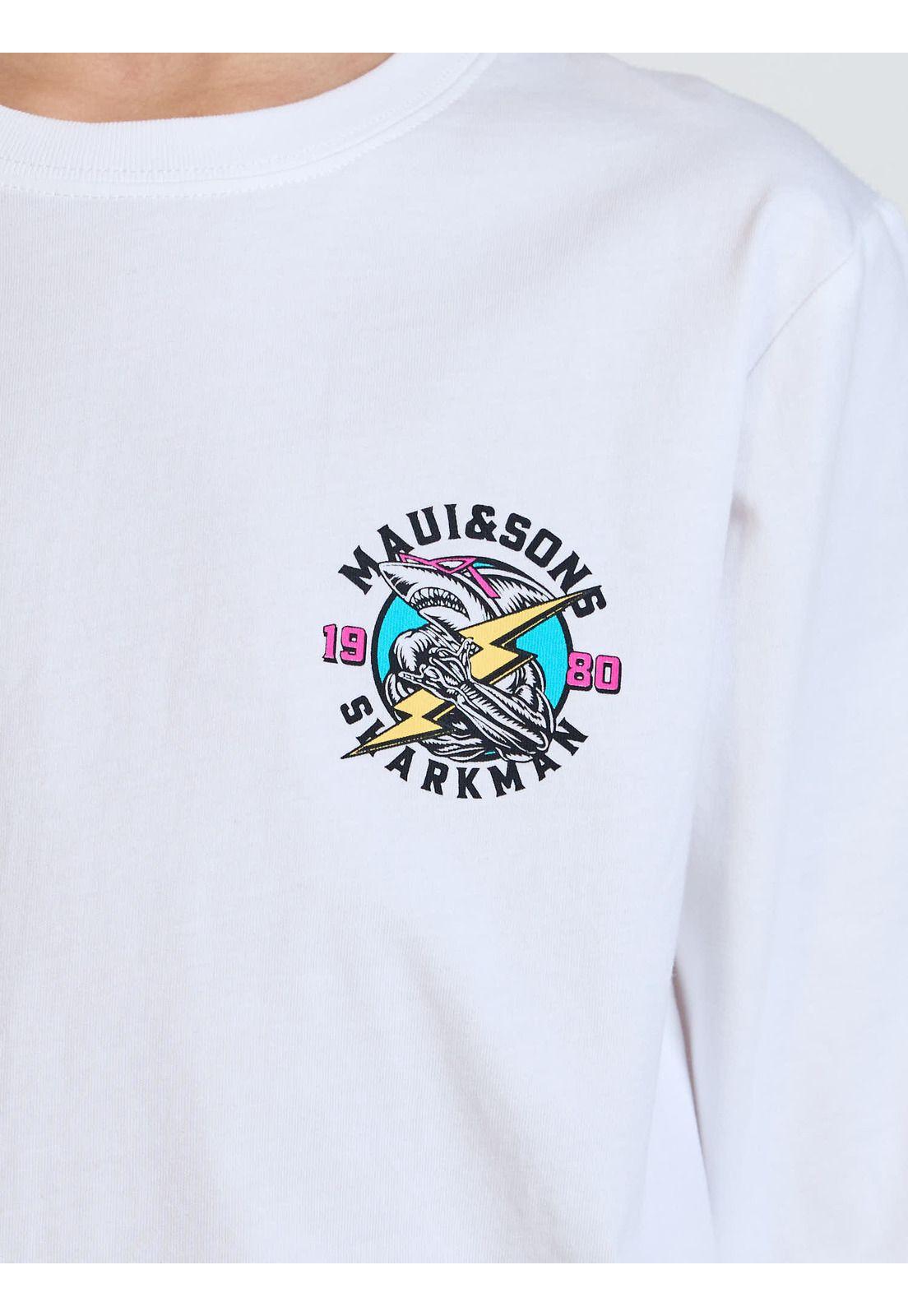 Polera ML Ramp Blanco Infantil Maui and Sons-5
