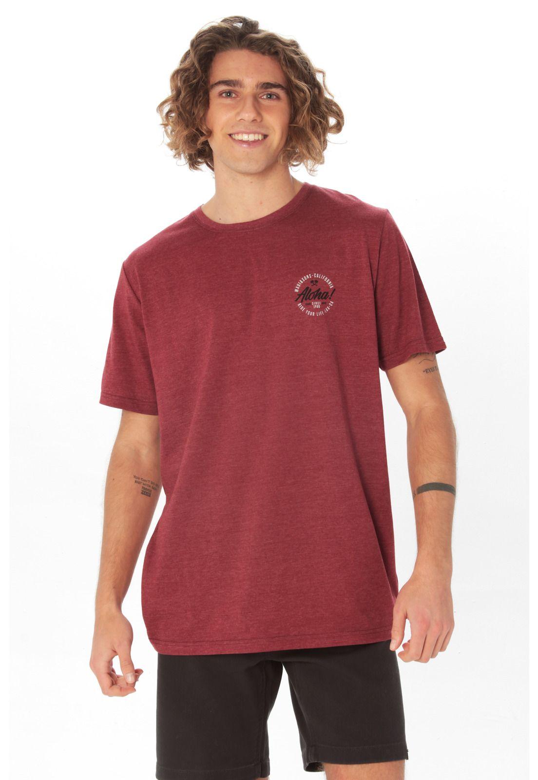 Polera M/C Basica Hombre 5P446-MV21 Rojo-0