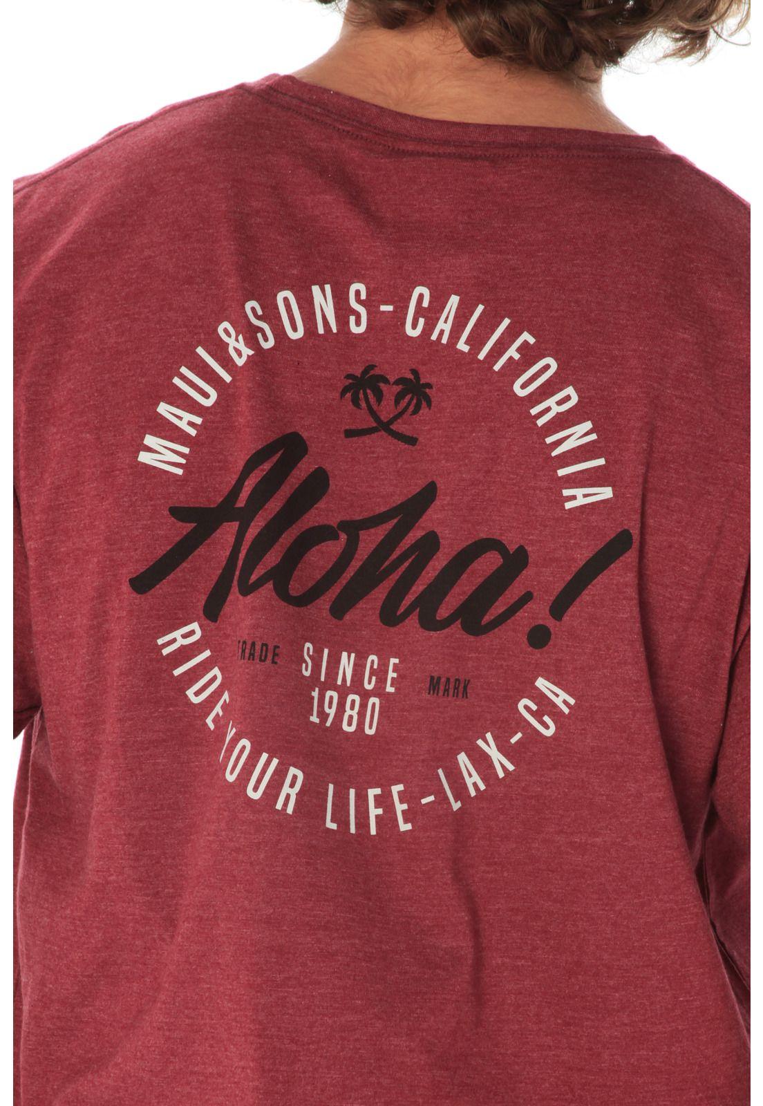 Polera M/C Basica Hombre 5P446-MV21 Rojo-2