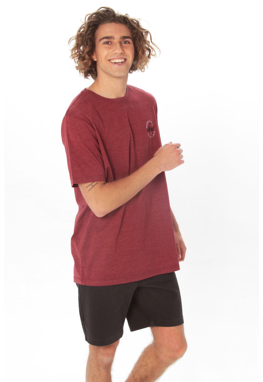 Polera M/C Basica Hombre 5P446-MV21 Rojo-3