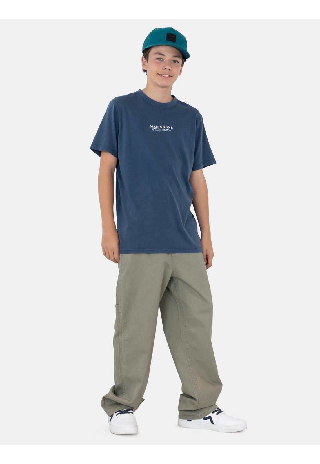 Polera MC SolSkyn Azul Infantil Maui And Sons-3