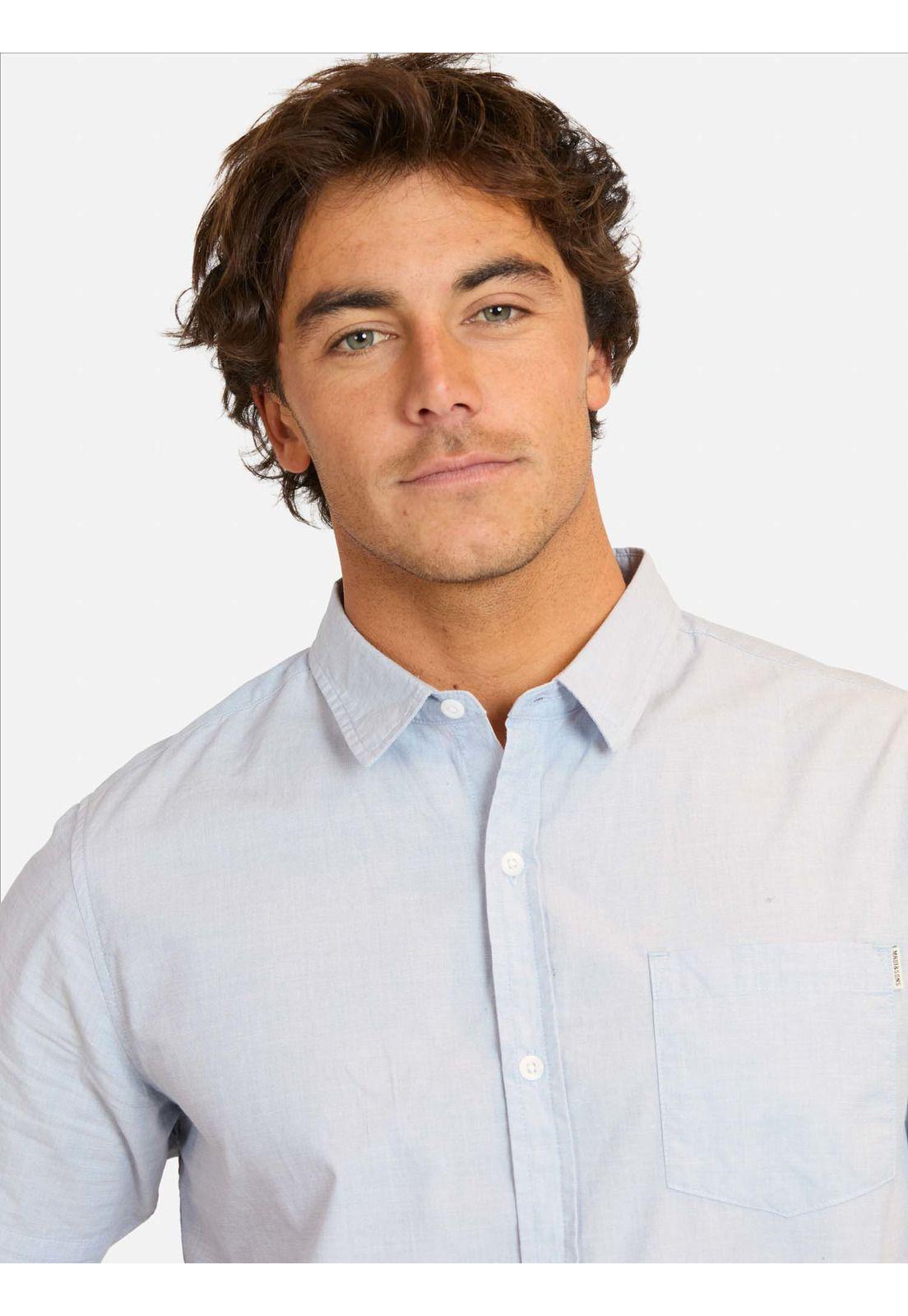 Camisa MC Teora Celeste Hombre Maui And Sons-2
