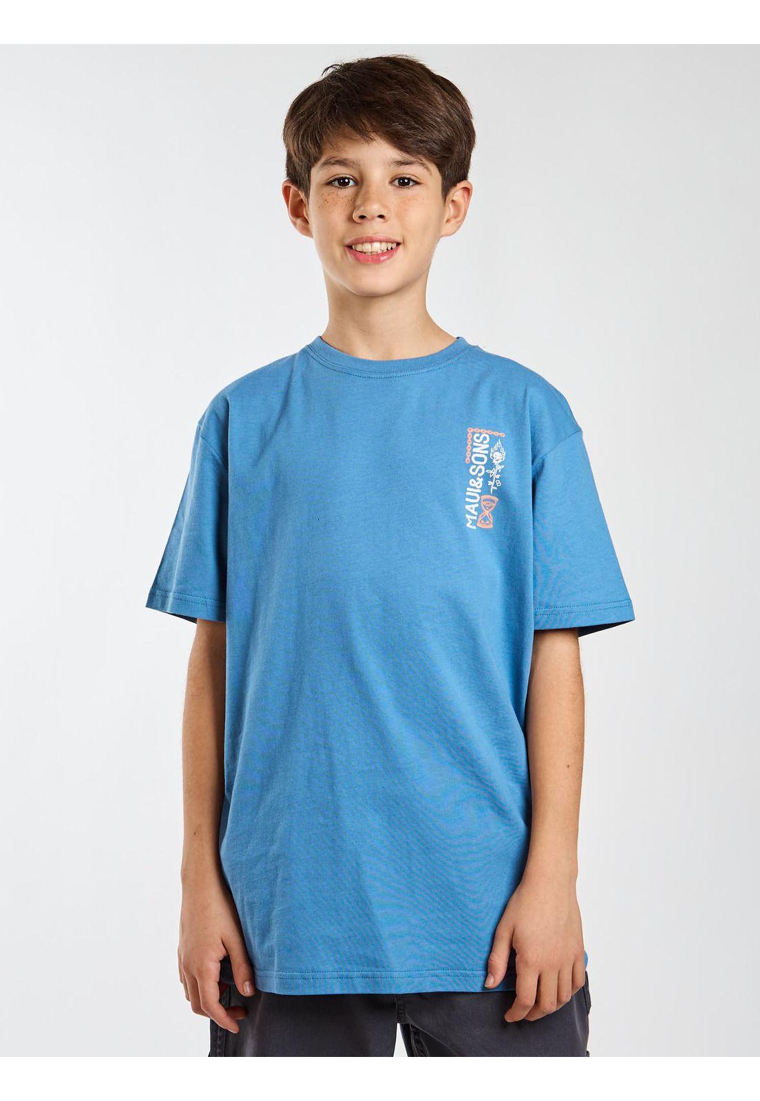 Polera MC Seabreeze Celeste Infantil Maui and Sons-0