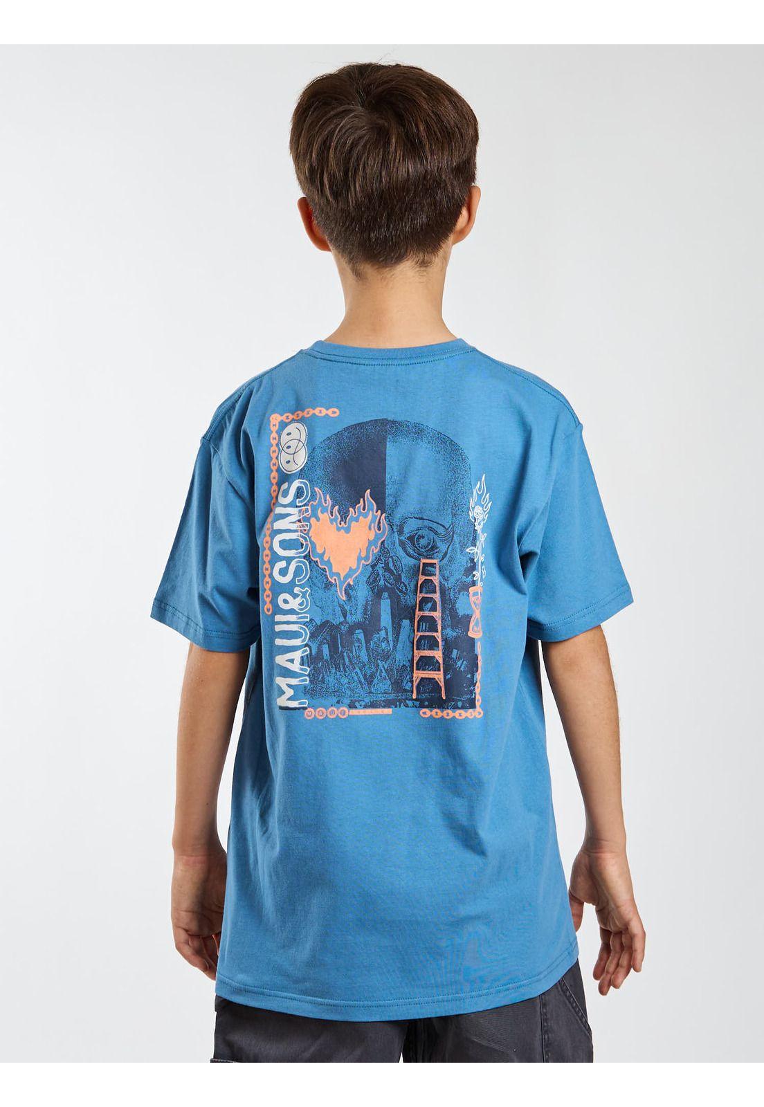 Polera MC Seabreeze Celeste Infantil Maui and Sons-1