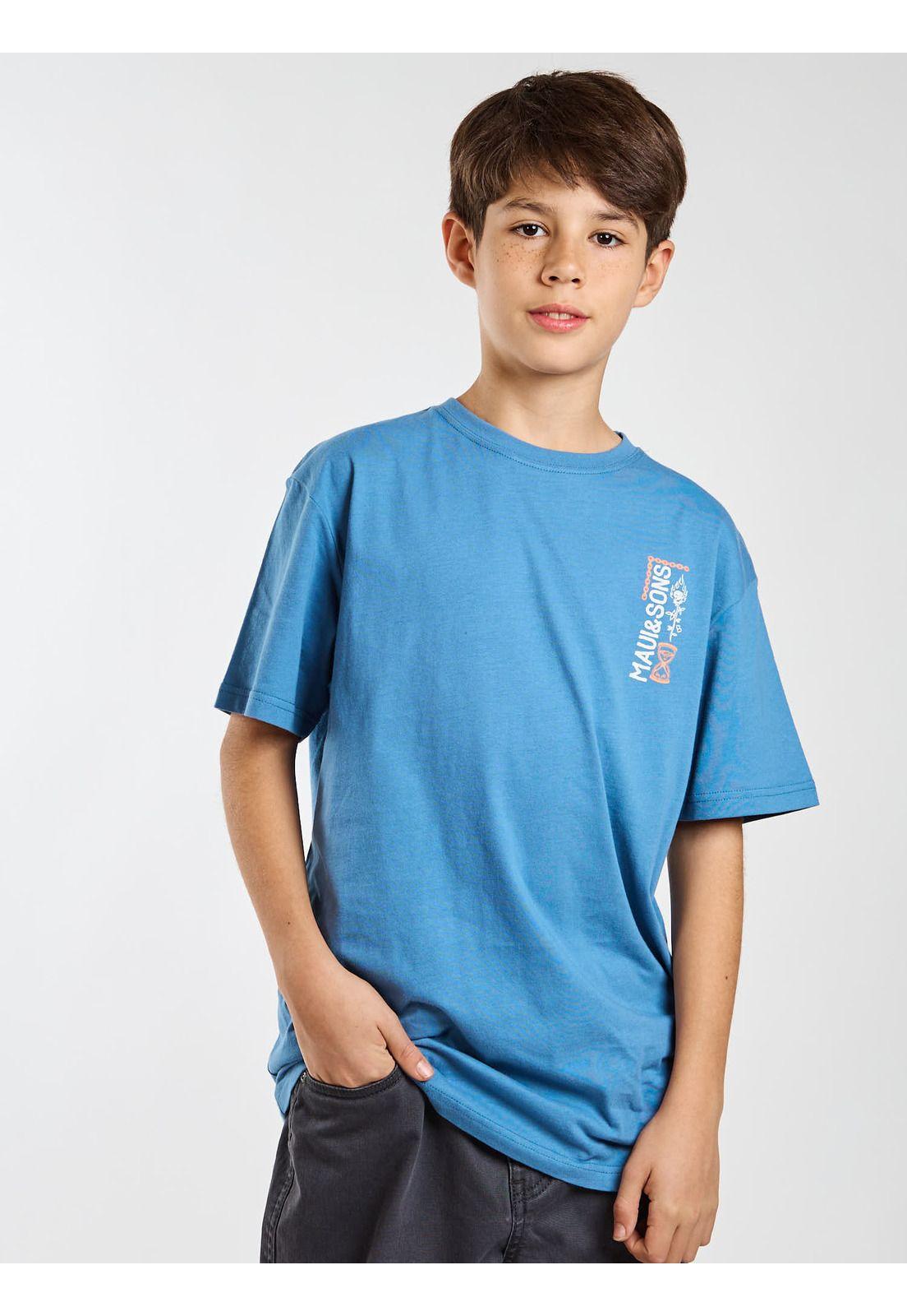 Polera MC Seabreeze Celeste Infantil Maui and Sons-6