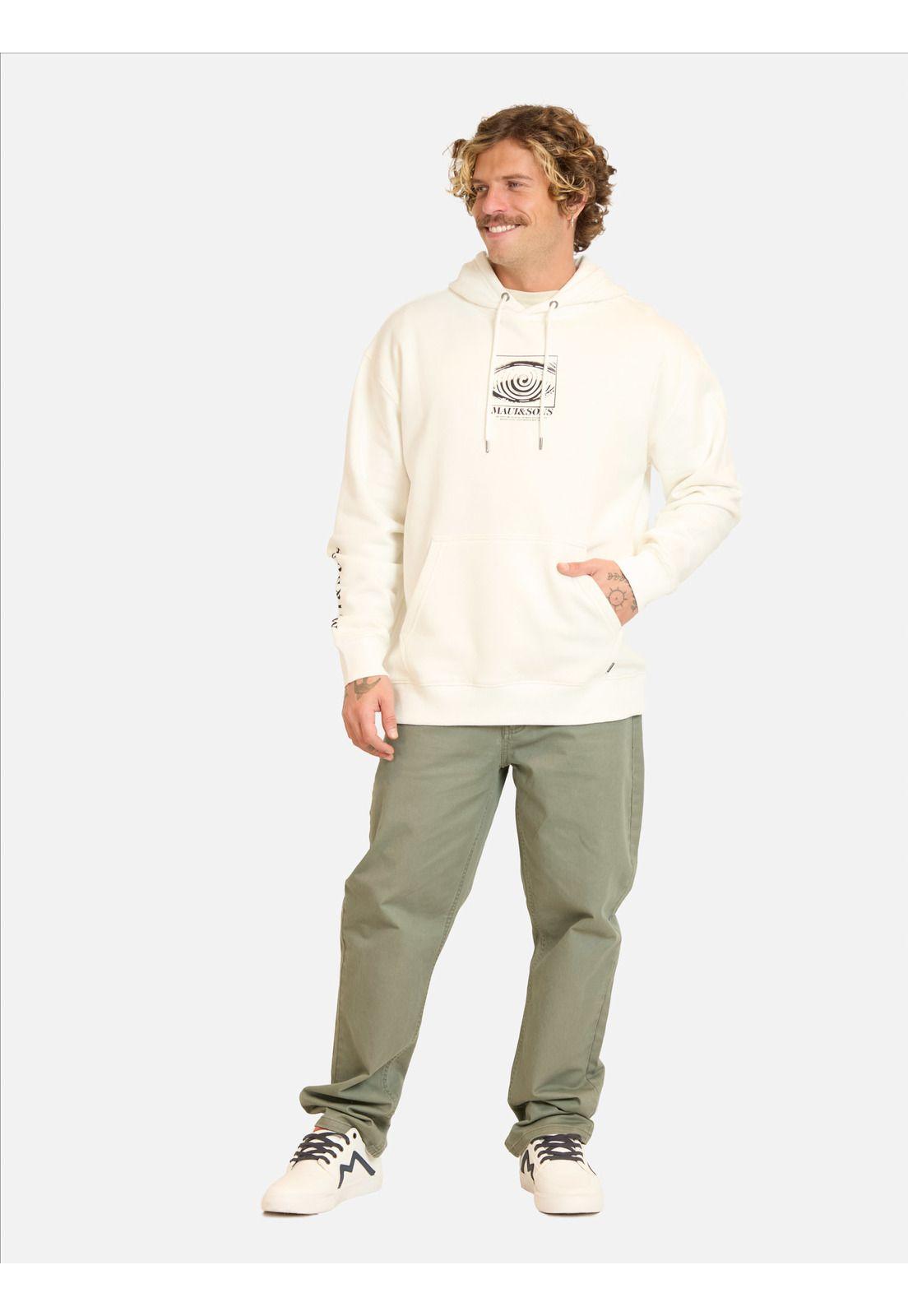 Poleron Canguro Soloria Blanco Hombre Maui And Sons-3