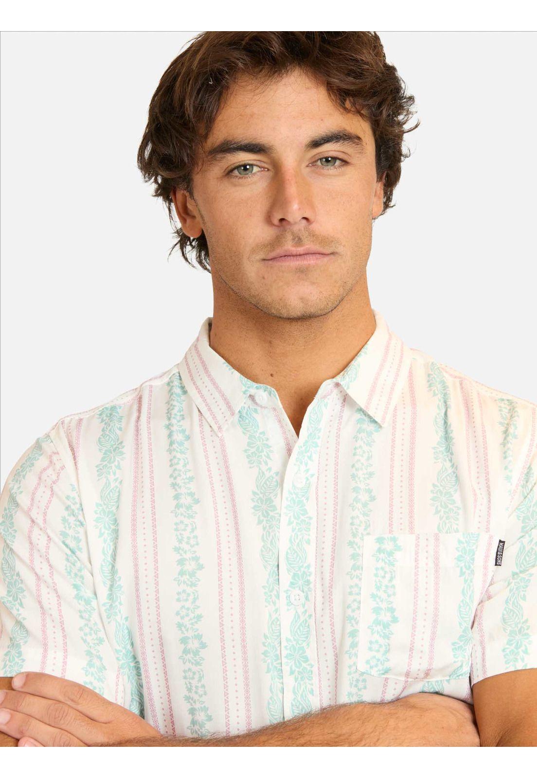 Camisa MC Akira Multicolor Hombre Maui And Sons-2