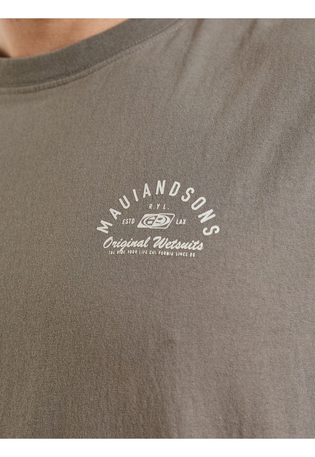 Polera SM Breaker Café Hombre Maui and Sons-5