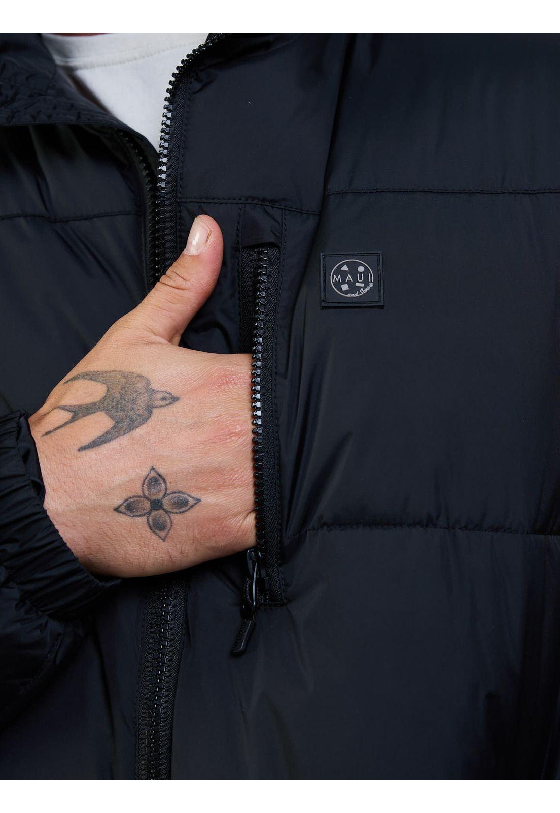 Parka Cosmic Negro Hombre Maui And Sons-4