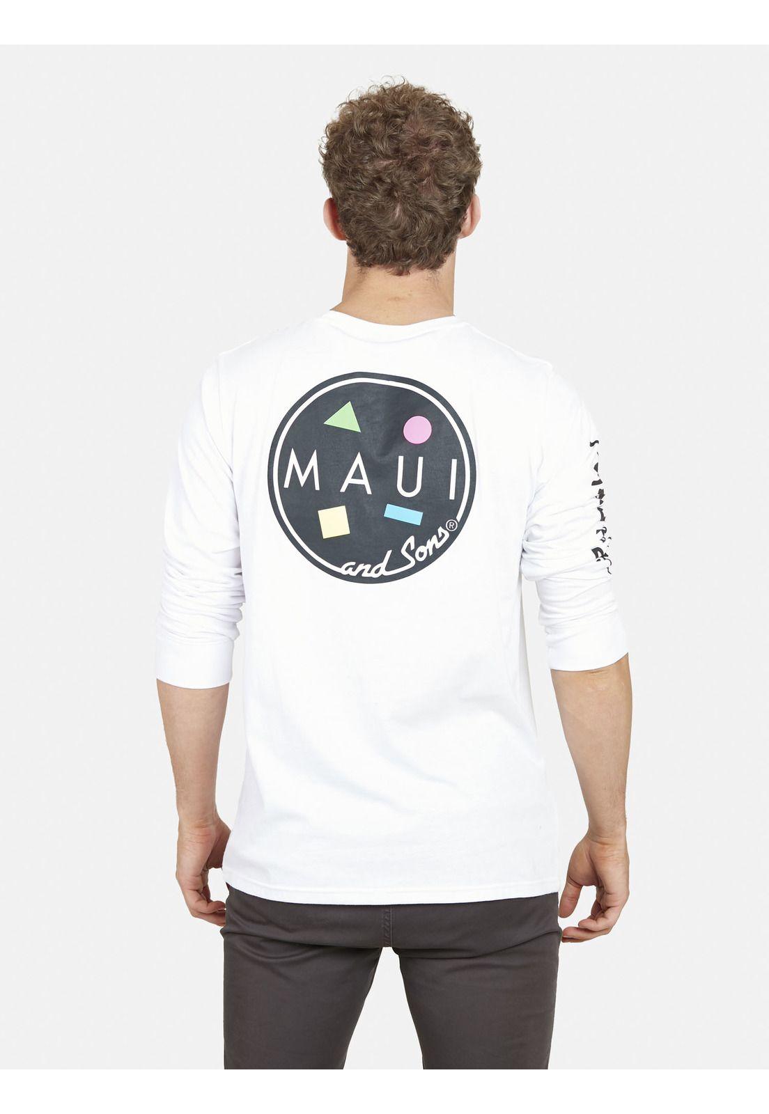 Polera COOKIE Hombre Blanco Maui and Sons-0