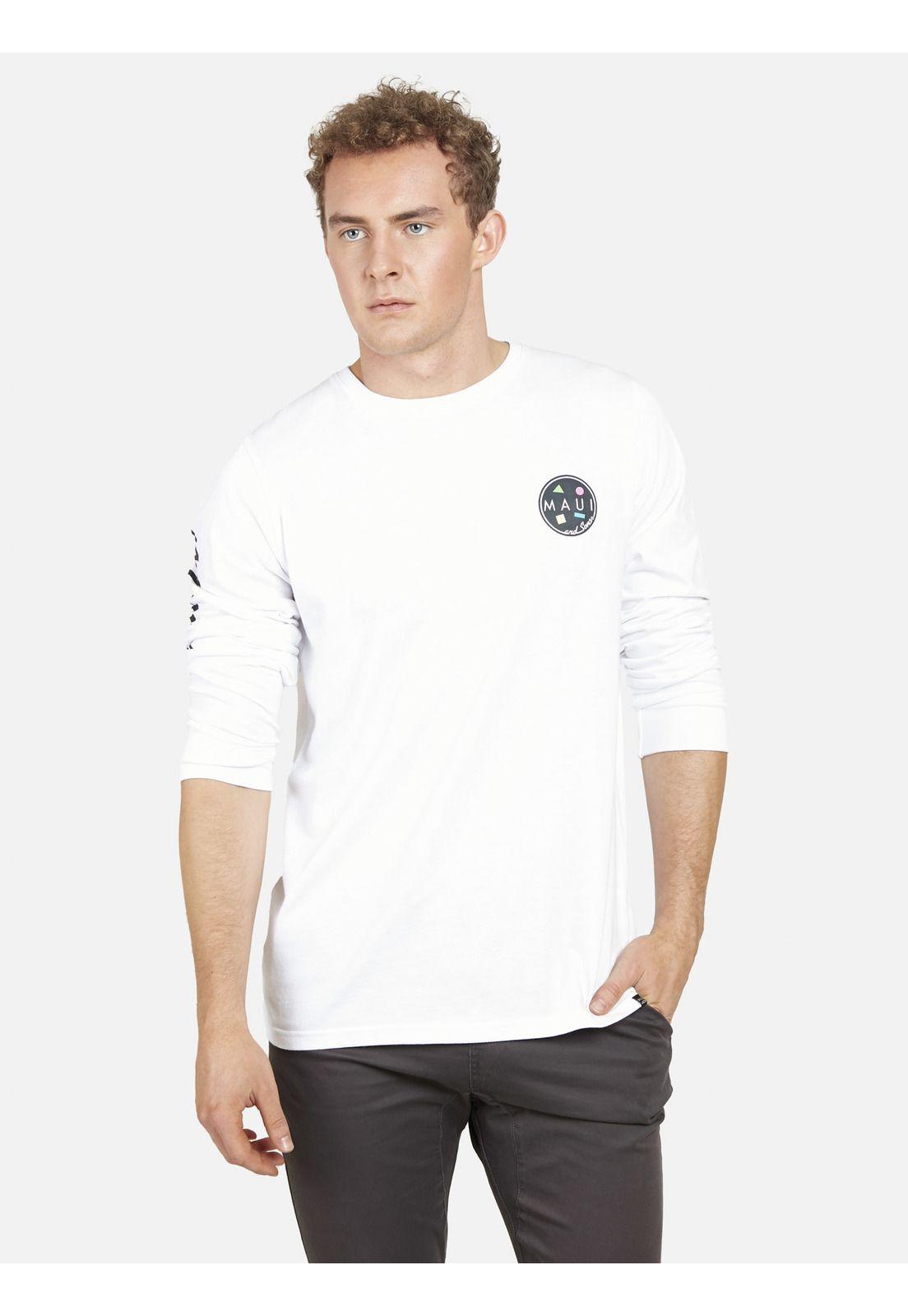 Polera COOKIE Hombre Blanco Maui and Sons-1