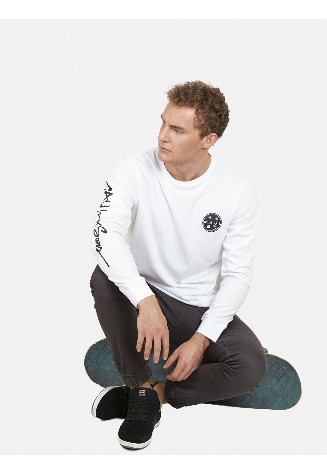 Polera COOKIE Hombre Blanco Maui and Sons-3