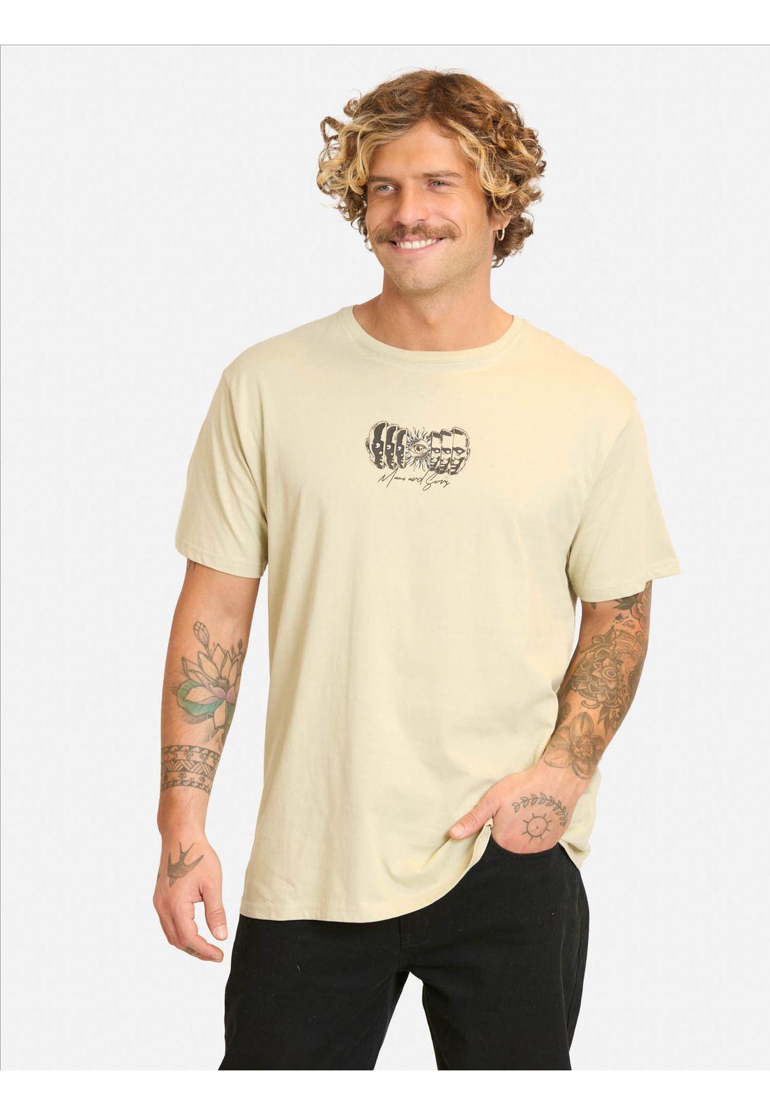Polera MC Giye Beige Hombre Maui And Sons-0