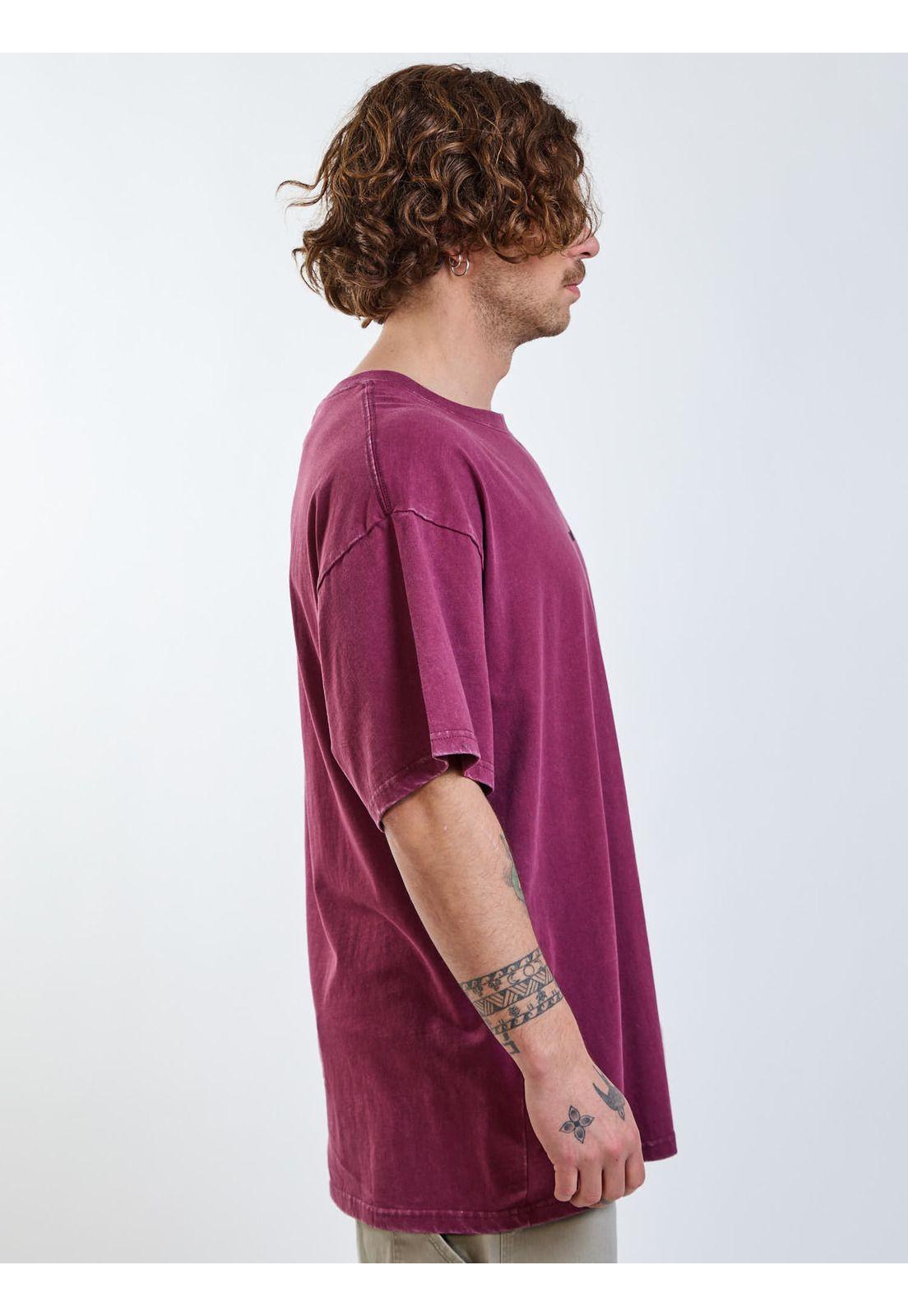 Polera Oversize Lad Stone Burdeo Hombre Volcom-2