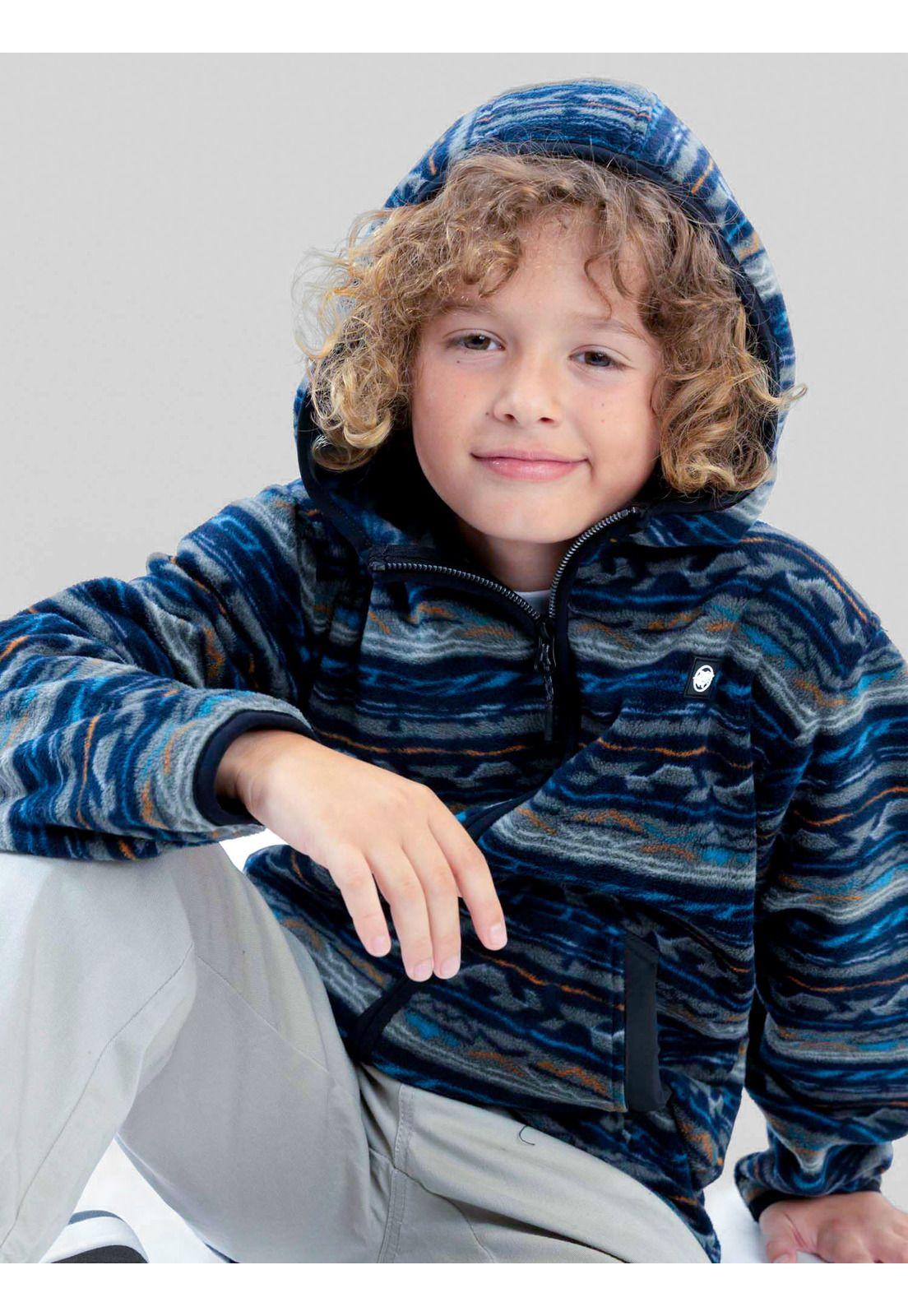 Poleron Polar Tribal Spirit Multicolor Infantil Maui And Sons-5