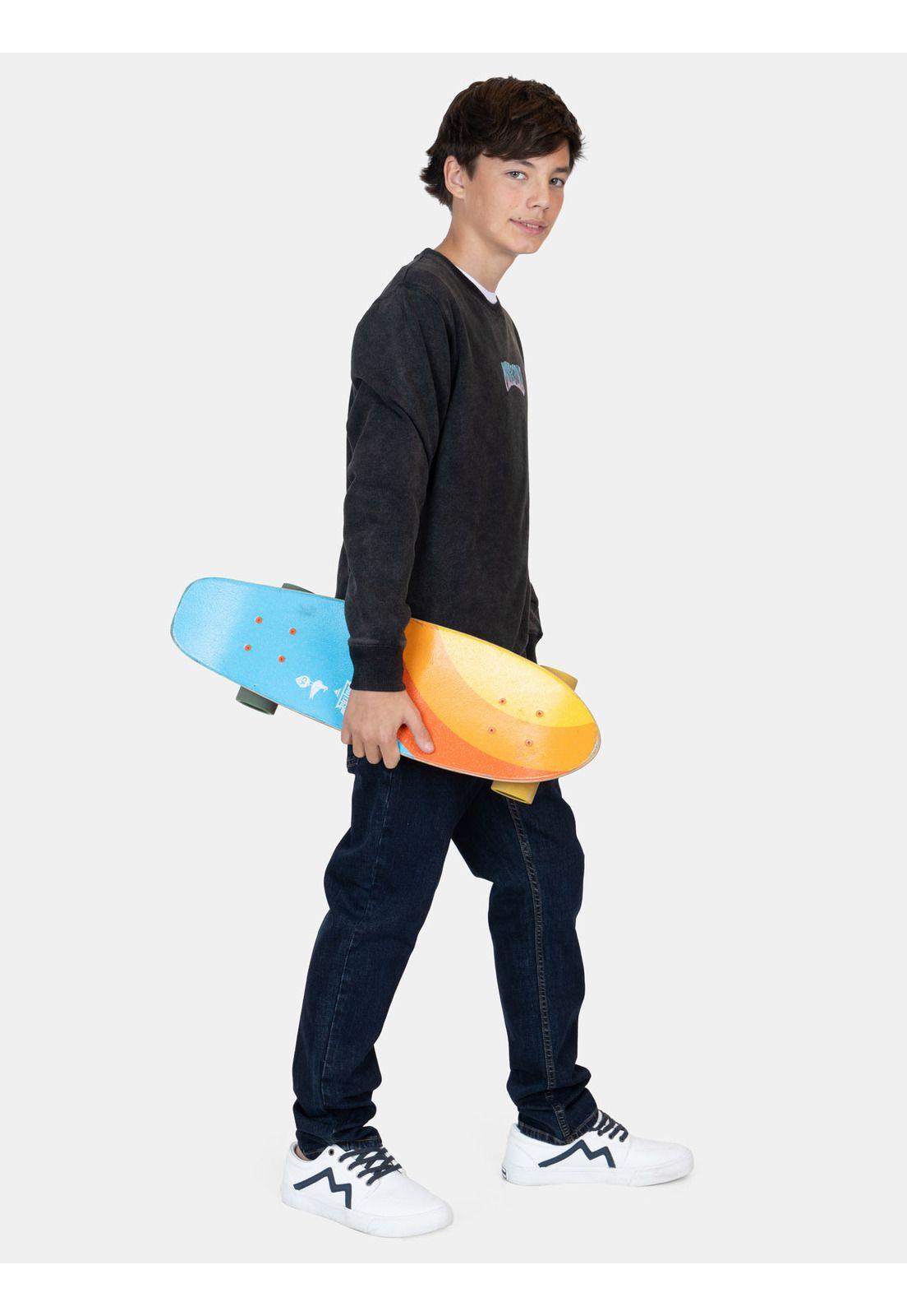 Poleron CR Tylior Negro Infantil Maui And Sons-3