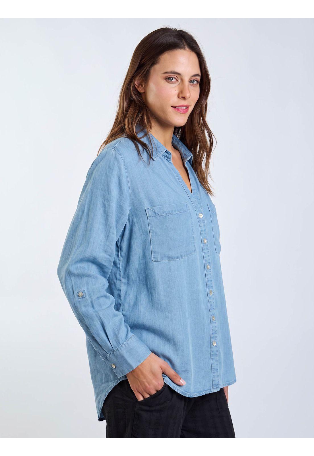 Blusa ML Varkala Celeste Mujer Maui and Sons-1