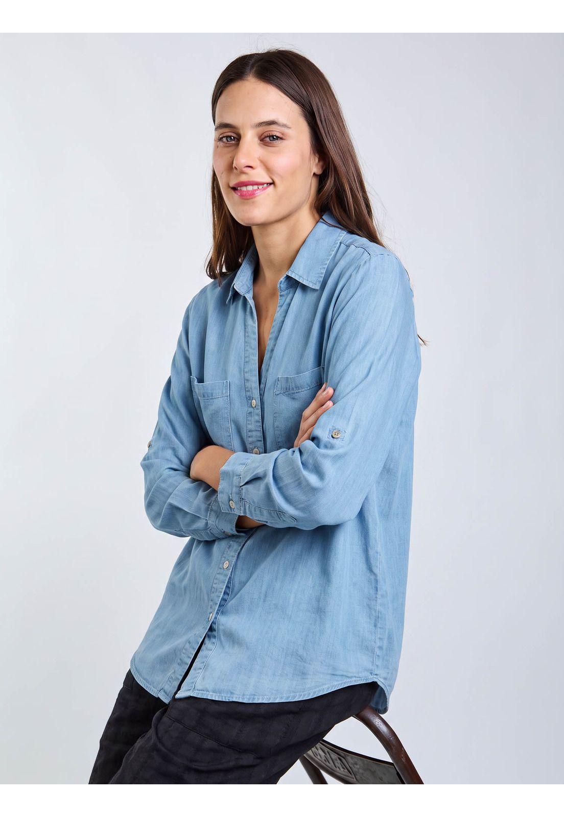 Blusa ML Varkala Celeste Mujer Maui and Sons-5