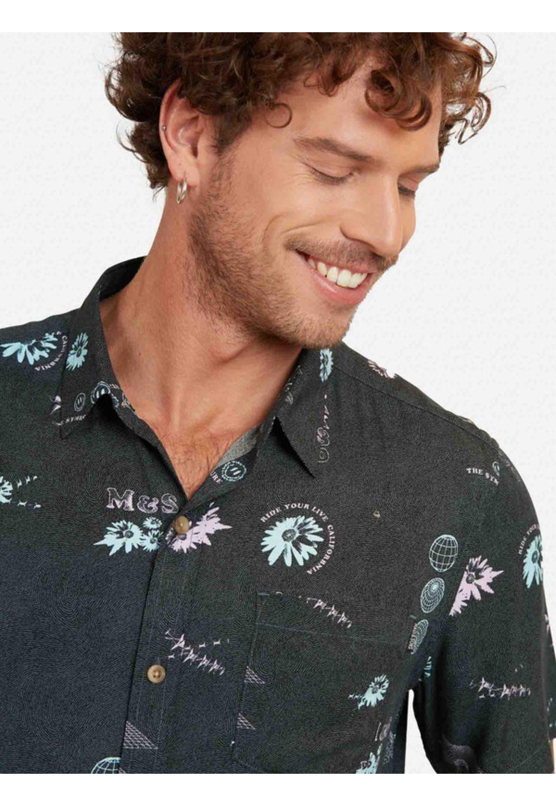Camisa 5C884 Hombre Multicolor Maui And Sons-2