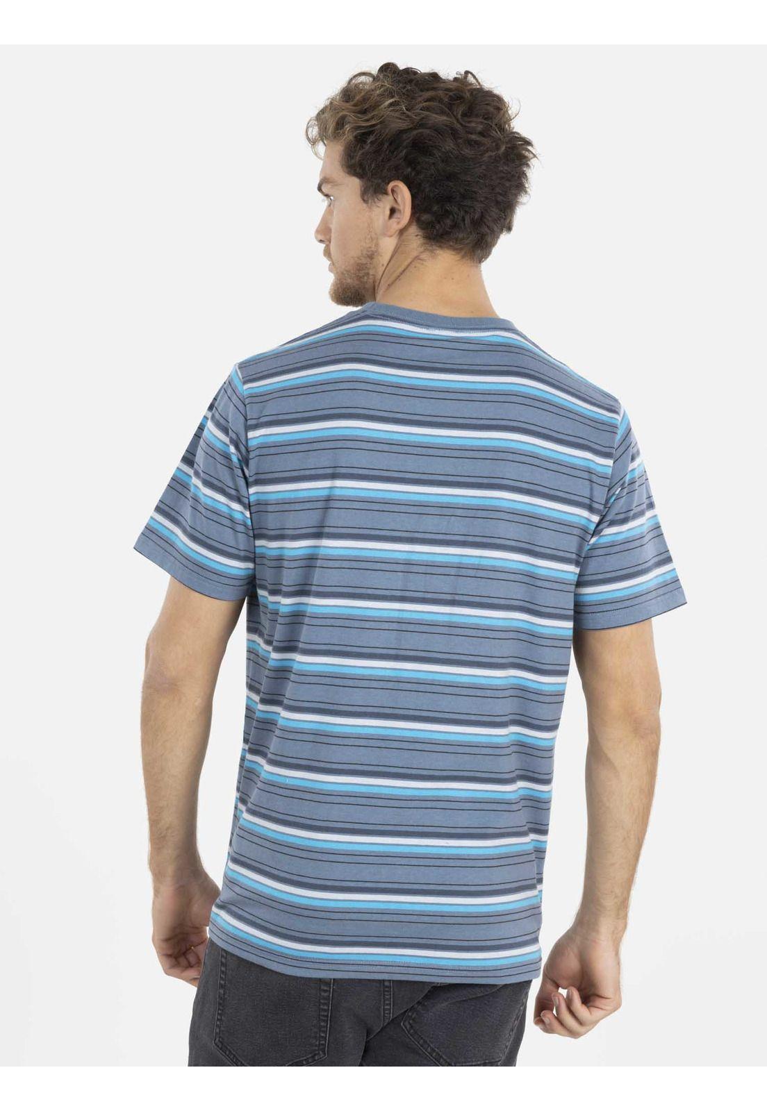 Polera YARN DYE Hombre Azul Maui and Sons-1