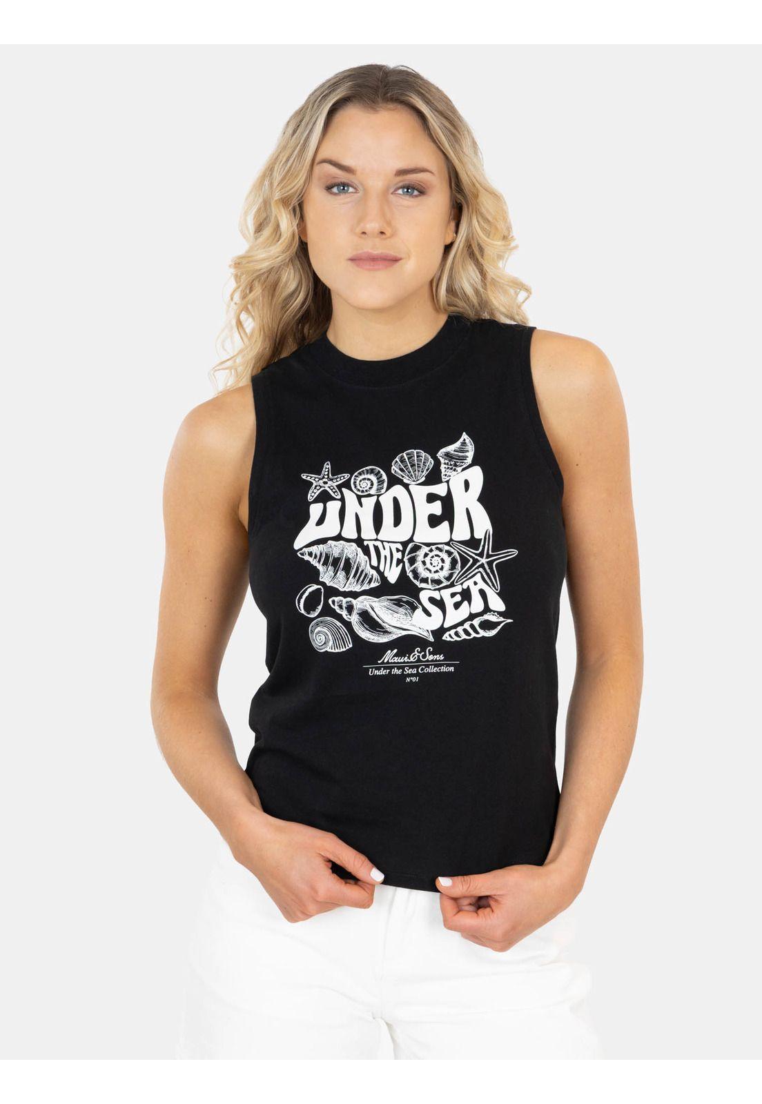 Polera SM Naia Negro Mujer Maui And Sons-0