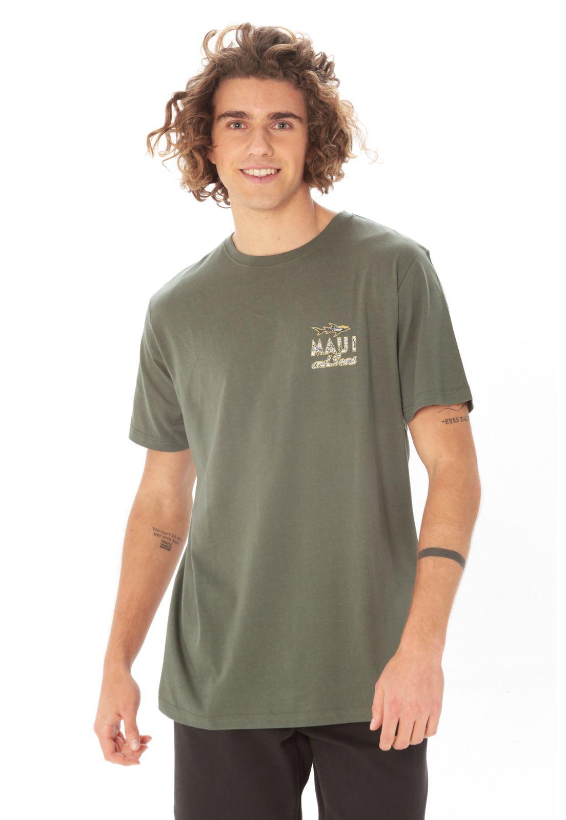 Polera M/C Basica Hombre 5P462-MV21 Verde-0