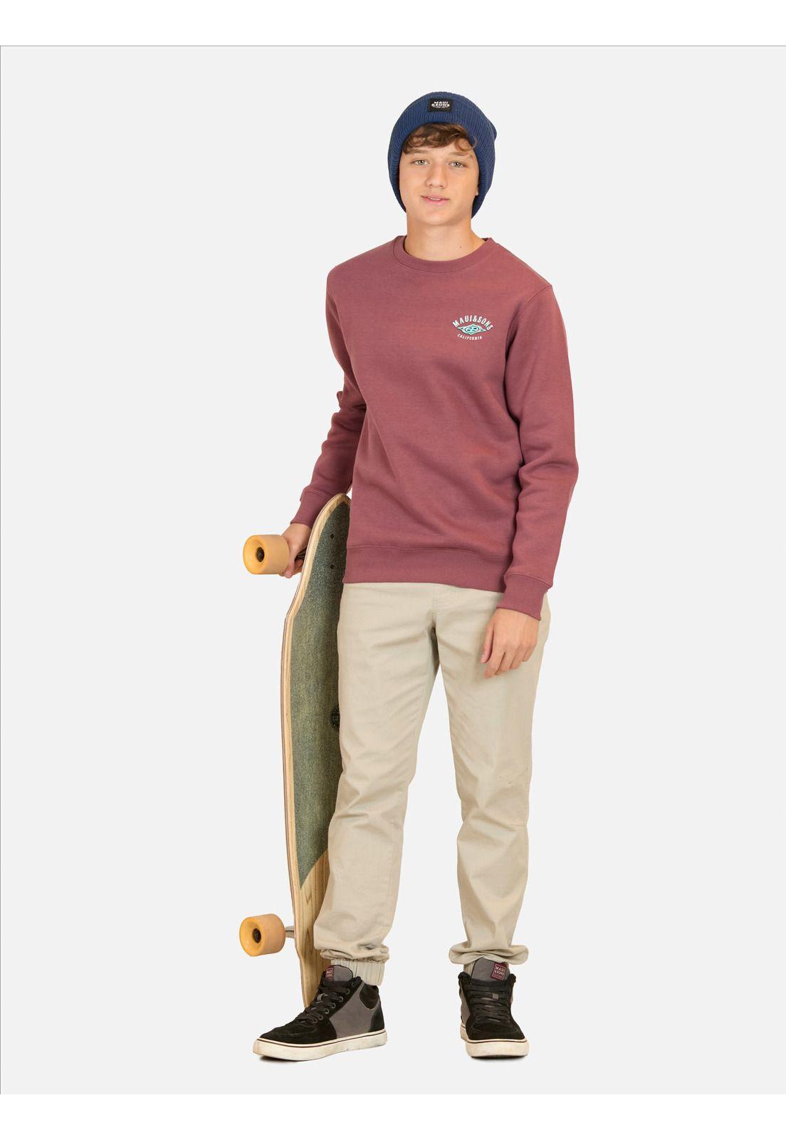Poleron CR Kiss Rojo infantil Maui And Sons-3