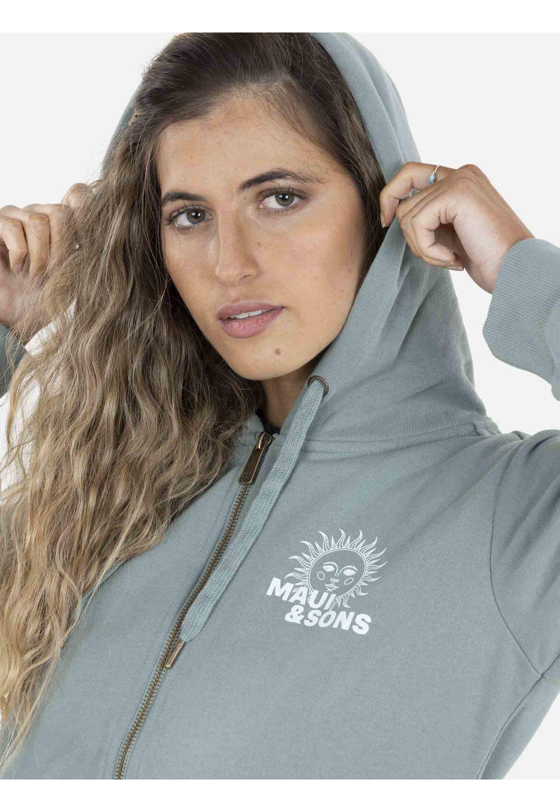 Poleron Fullzipper ASTROS WAVE FZ Mujer Azul Maui and Sons-2