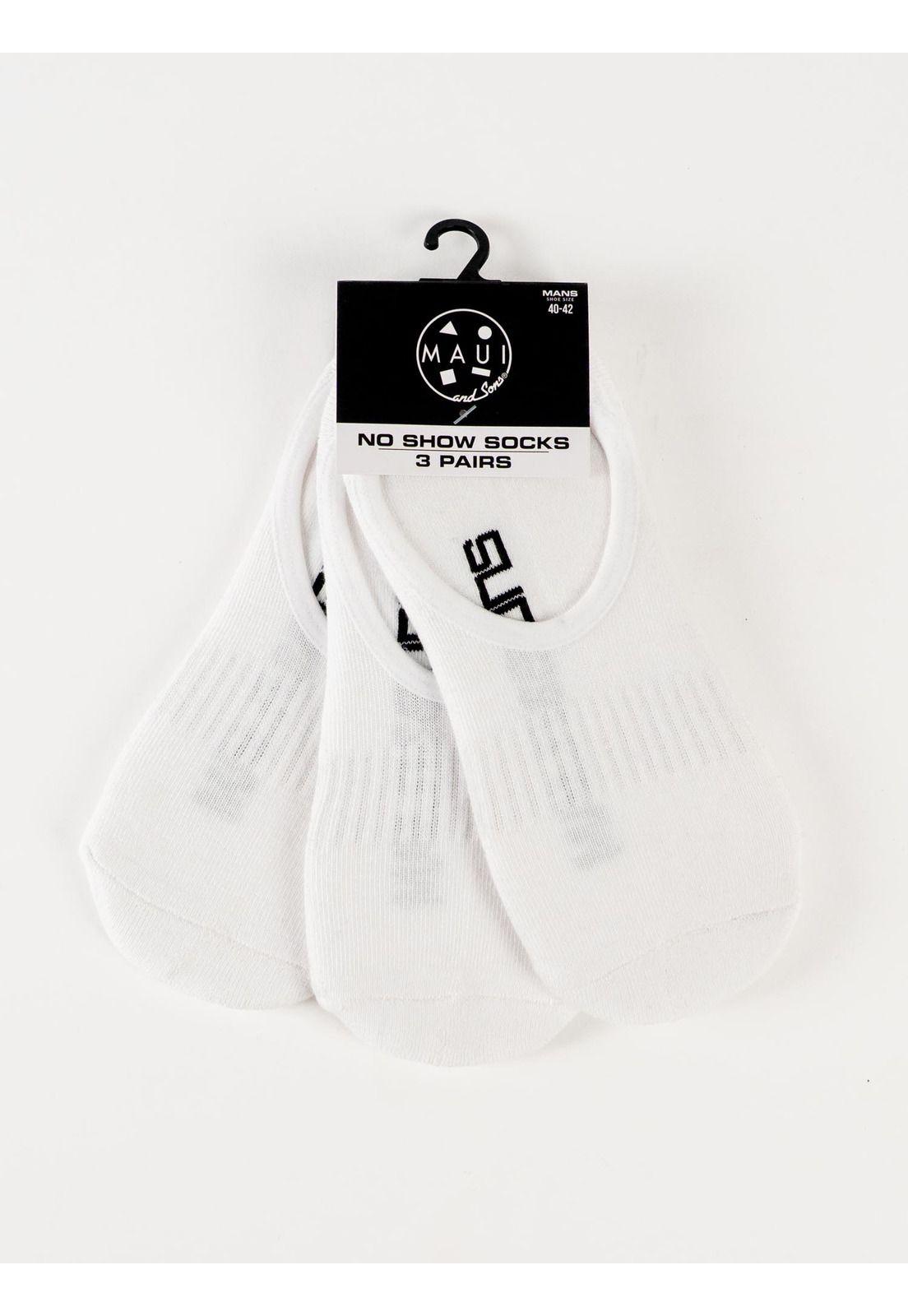 Pack de 3 Calcetines Saltix Blanco Maui And Sons-0