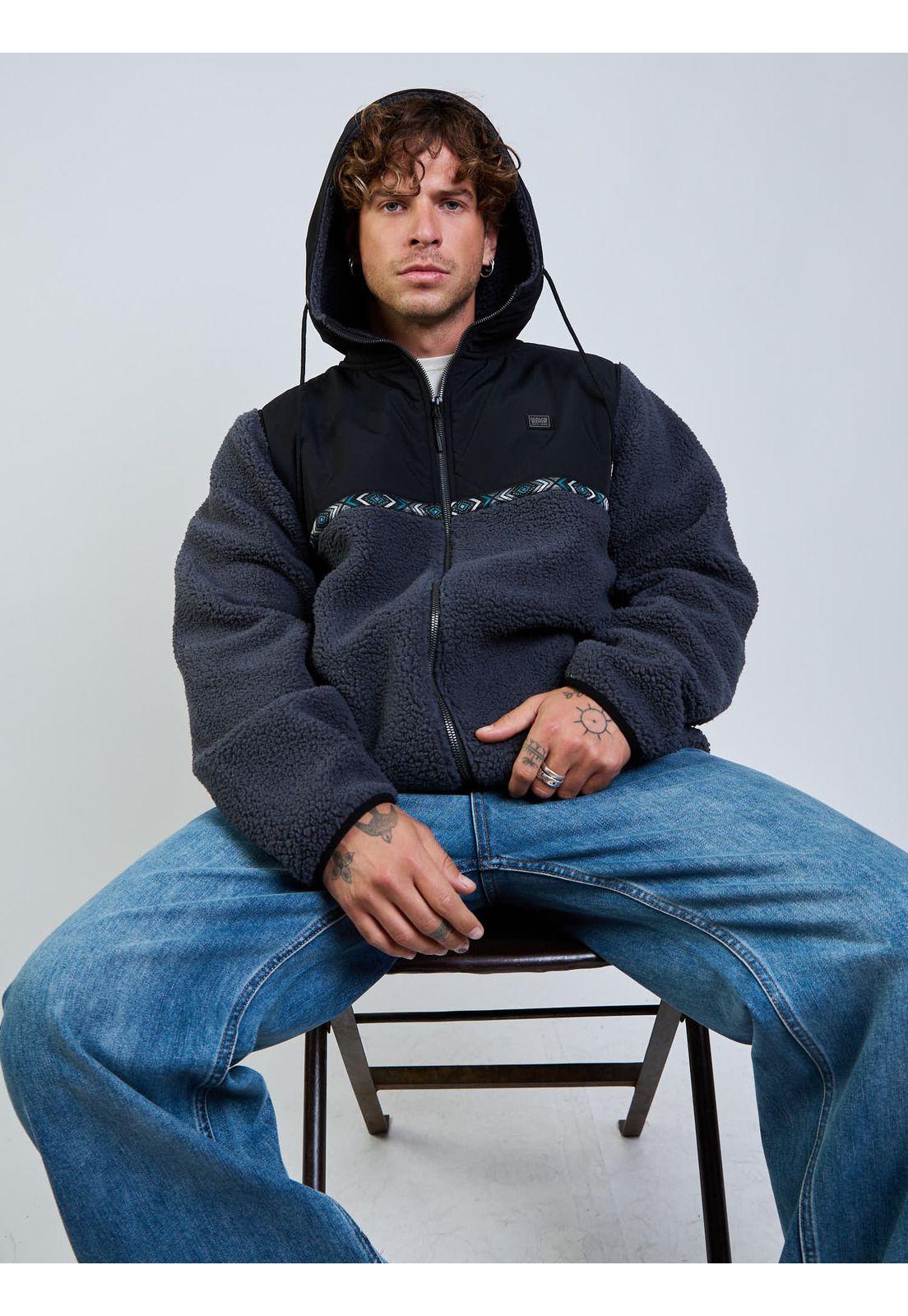 Poleron Killawata Gris Hombre Maui And Sons-7