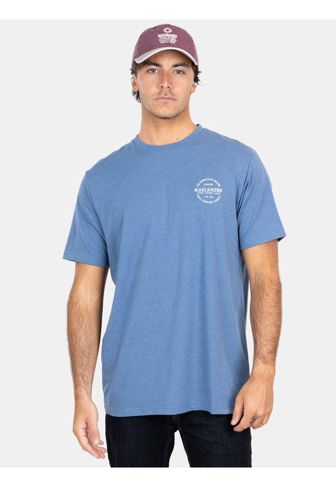 Polera MC Mel. Branded Celeste Hombre Maui And Sons-0