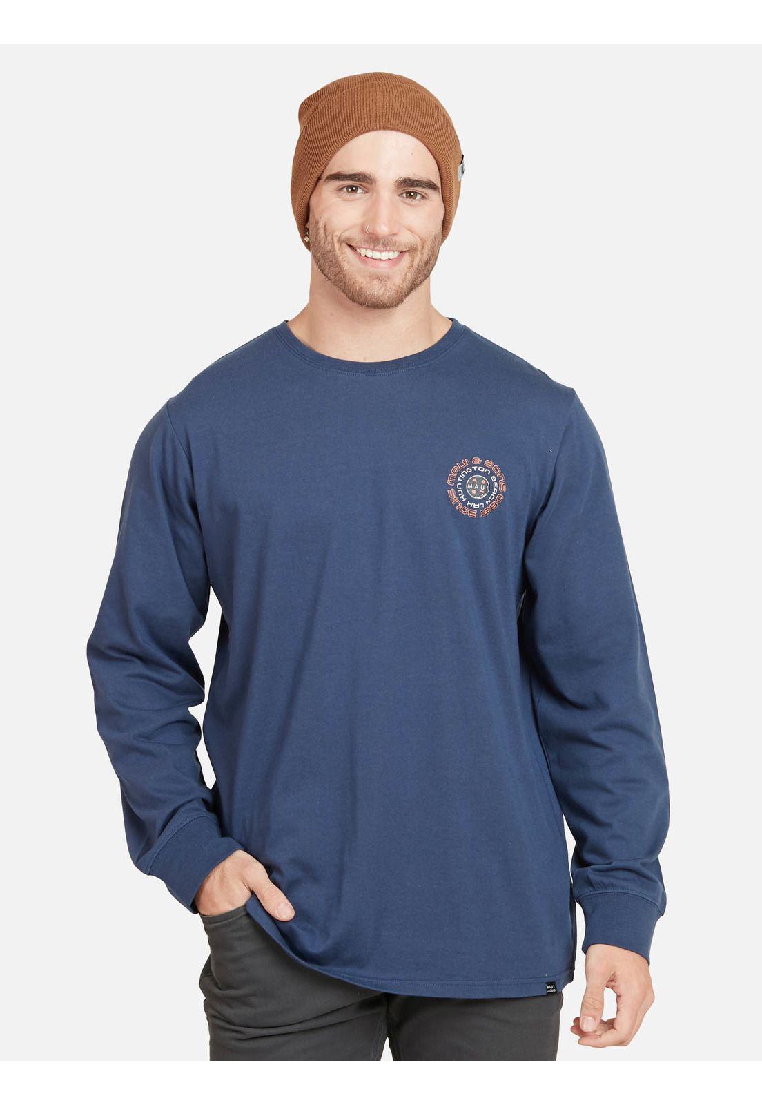 Polera LAX HUNTINGTON BEACH Hombre Denim Maui & Sons-0