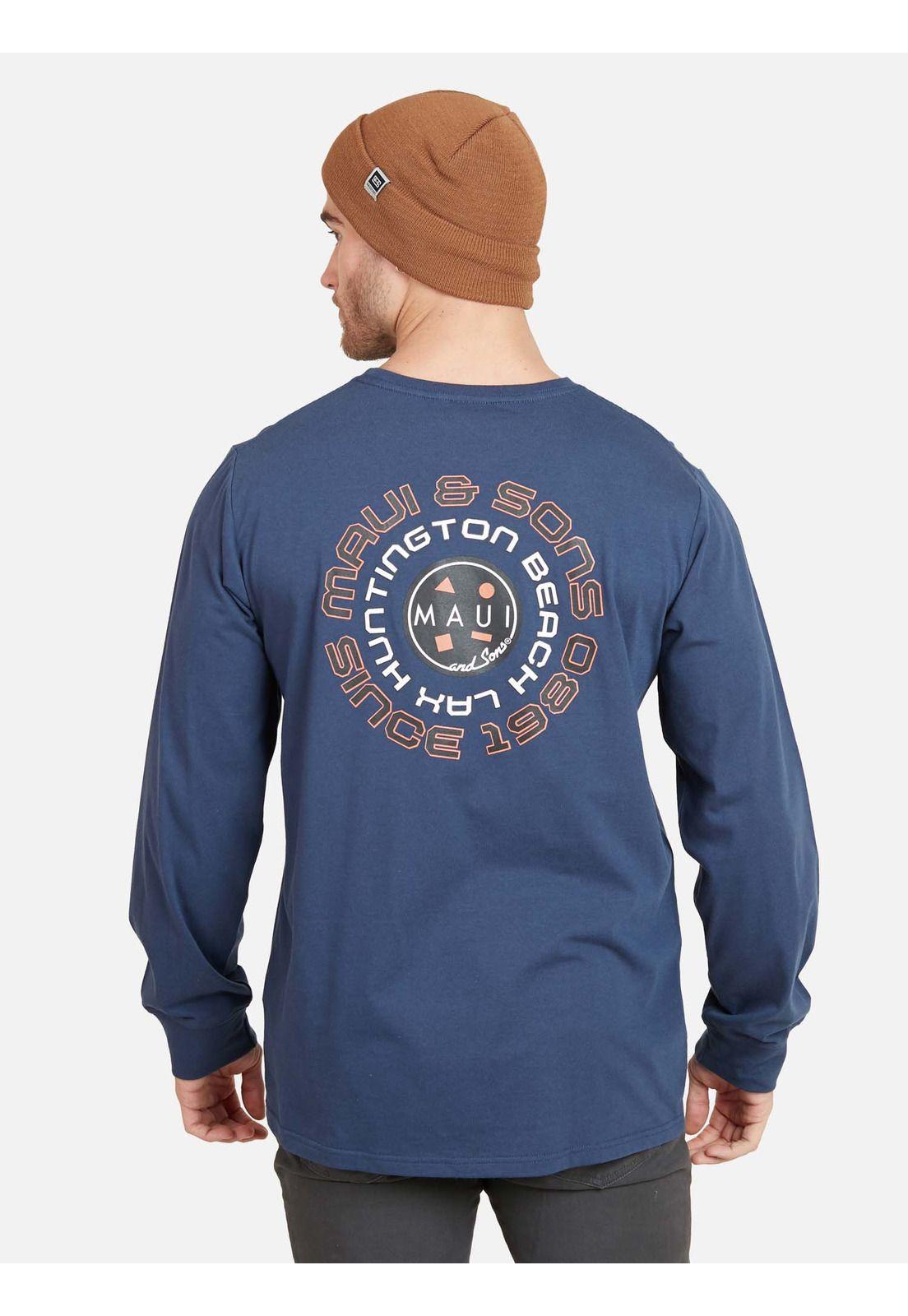 Polera LAX HUNTINGTON BEACH Hombre Denim Maui & Sons-1