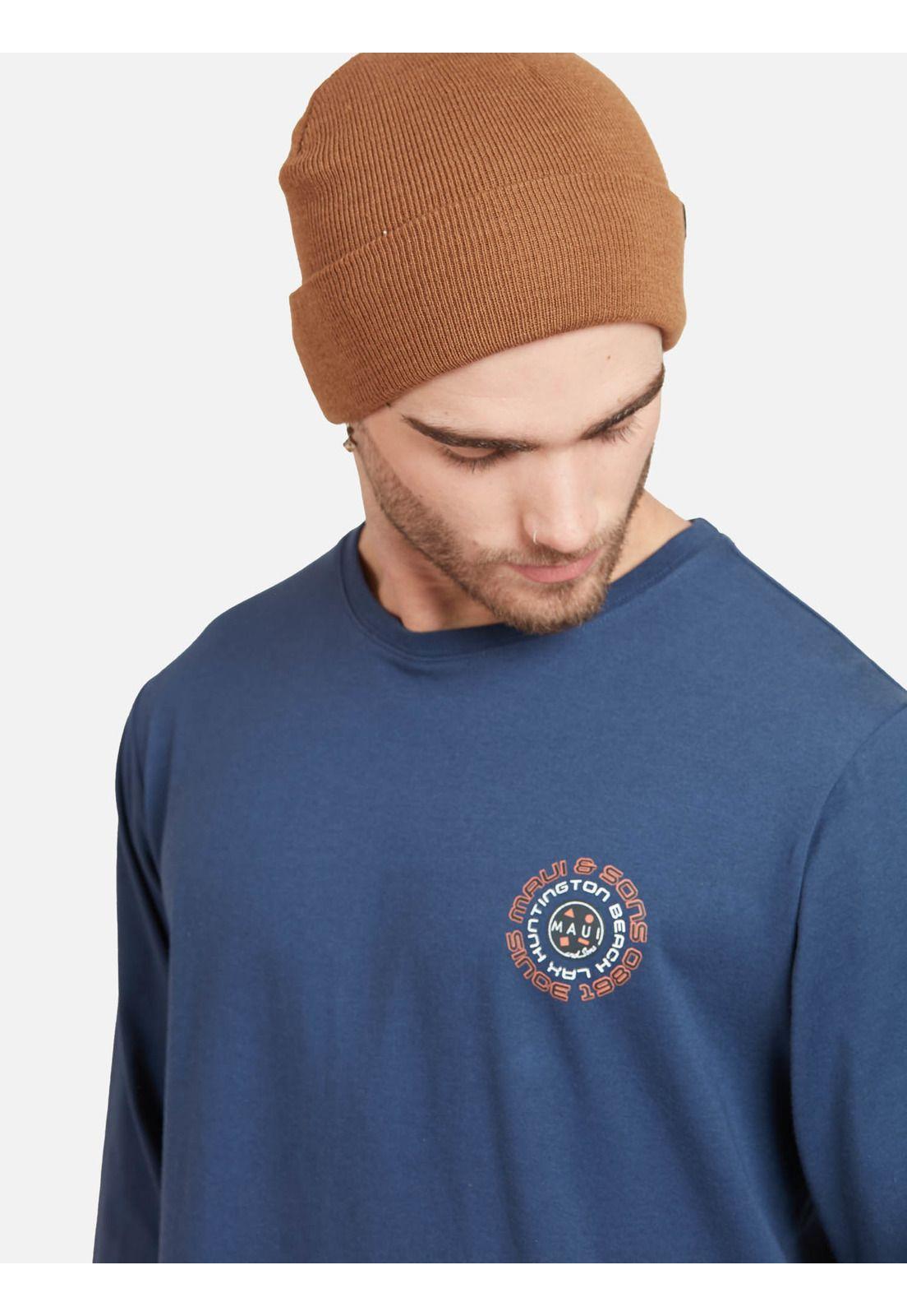 Polera LAX HUNTINGTON BEACH Hombre Denim Maui & Sons-2