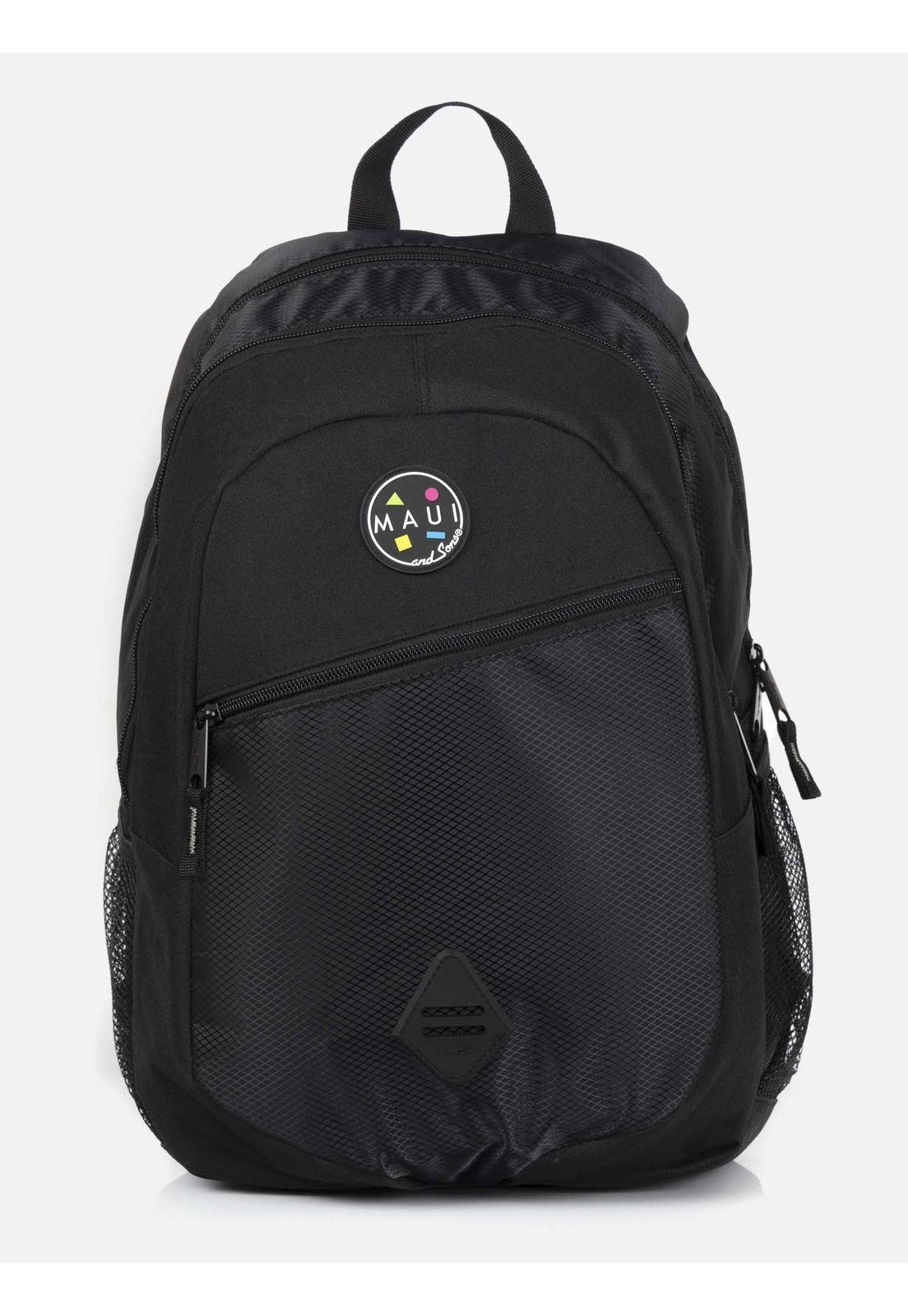 Mochila Escolar Hombre 5AM207-MT22 Negro Maui and Sons-0