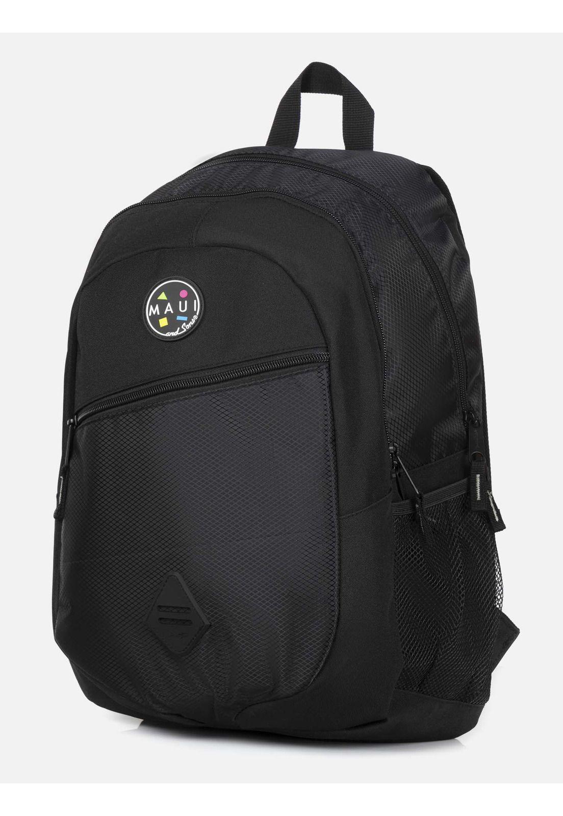 Mochila Escolar Hombre 5AM207-MT22 Negro Maui and Sons-1