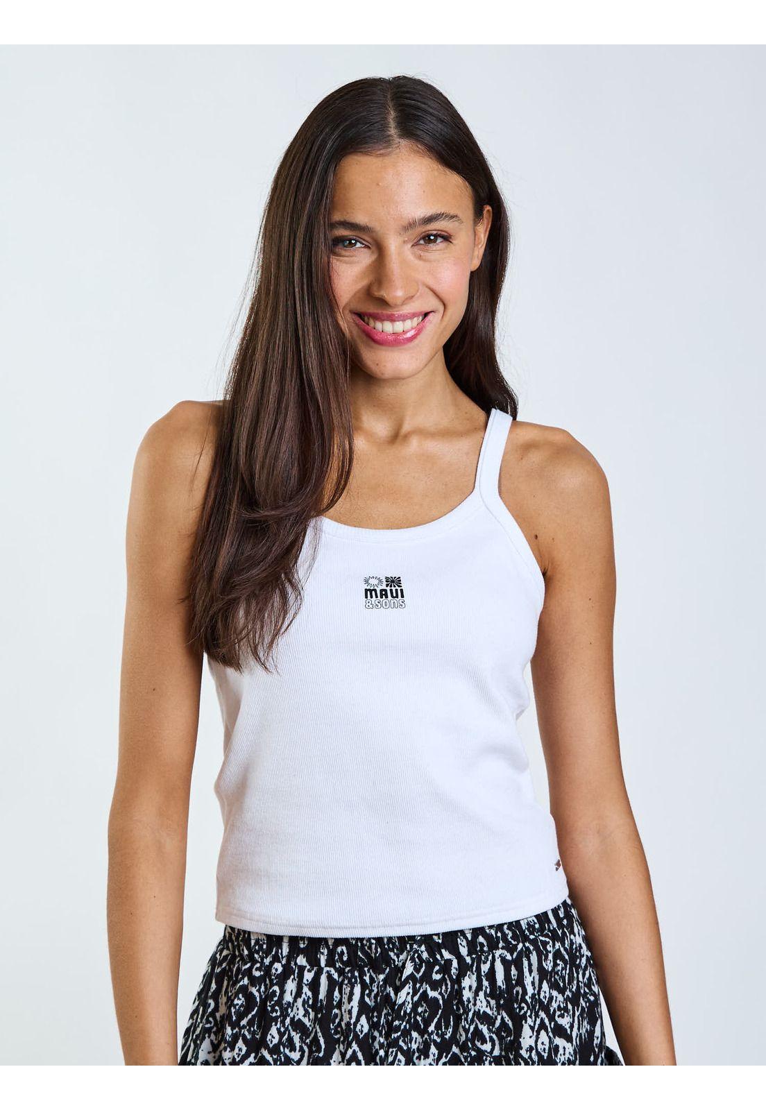 Polera SM Sienna Blanco Mujer Maui and Sons-0