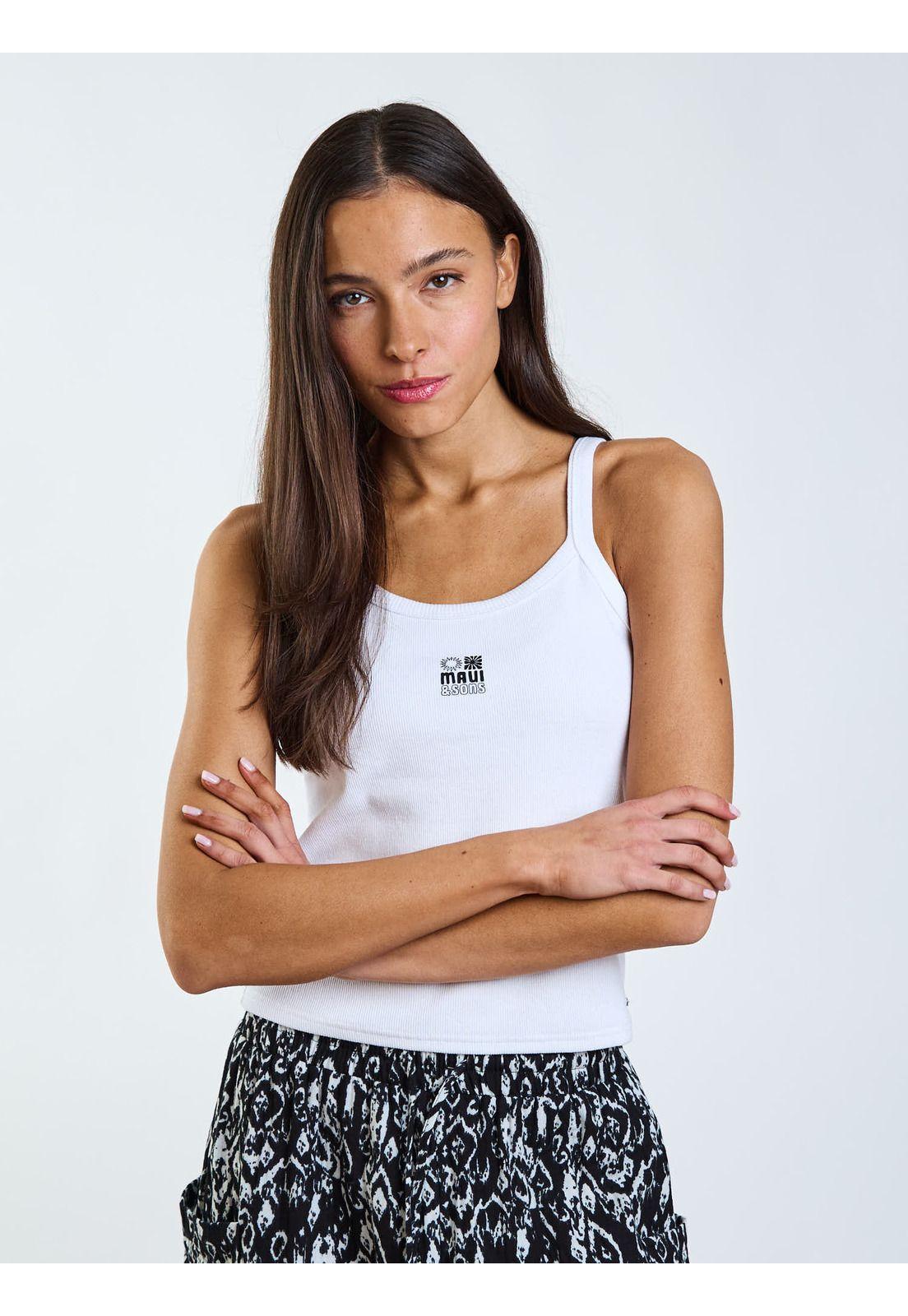 Polera SM Sienna Blanco Mujer Maui and Sons-5