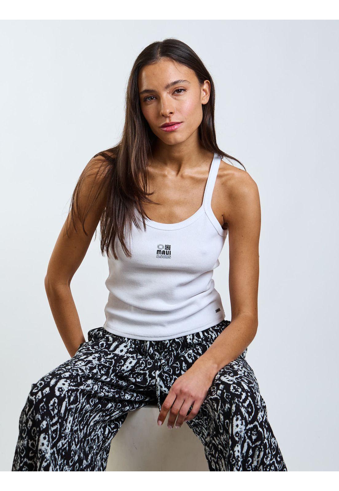 Polera SM Sienna Blanco Mujer Maui and Sons-6
