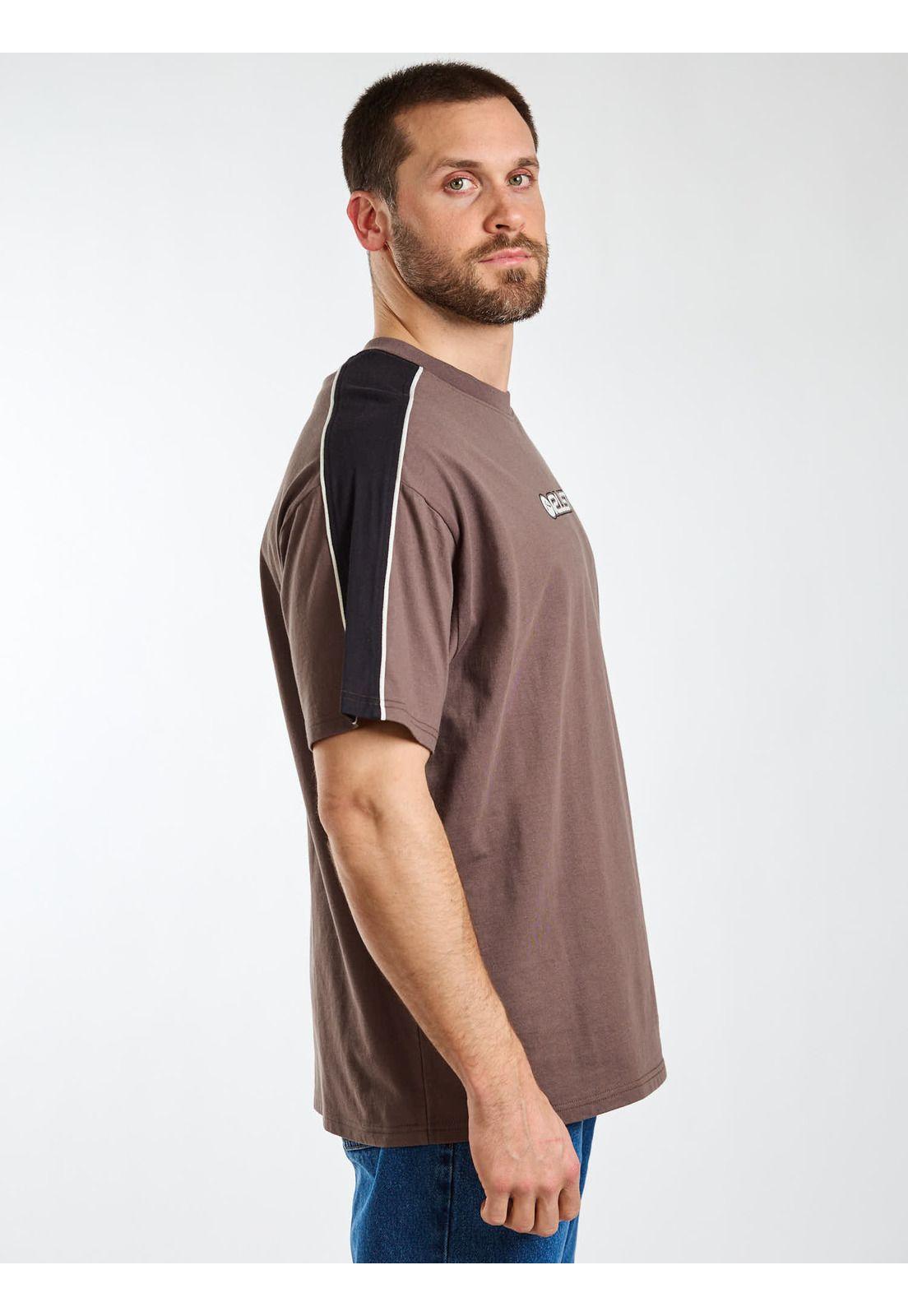Polera Oversize Lexip Café Hombre Rusty-2