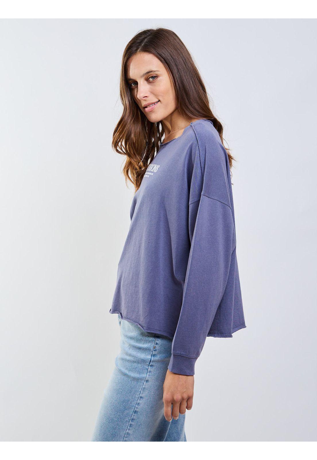 Polera ML Gorgoña Azul Mujer Maui And Sons-2