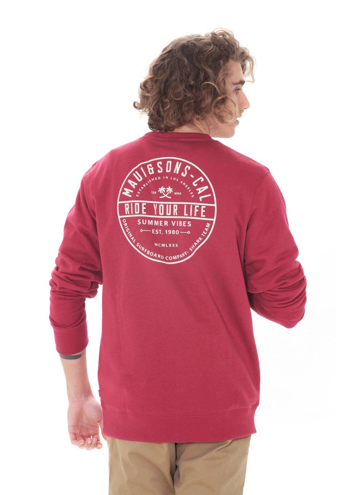 Poleron Hombre Maui 5O612-MV21 Rojo-1