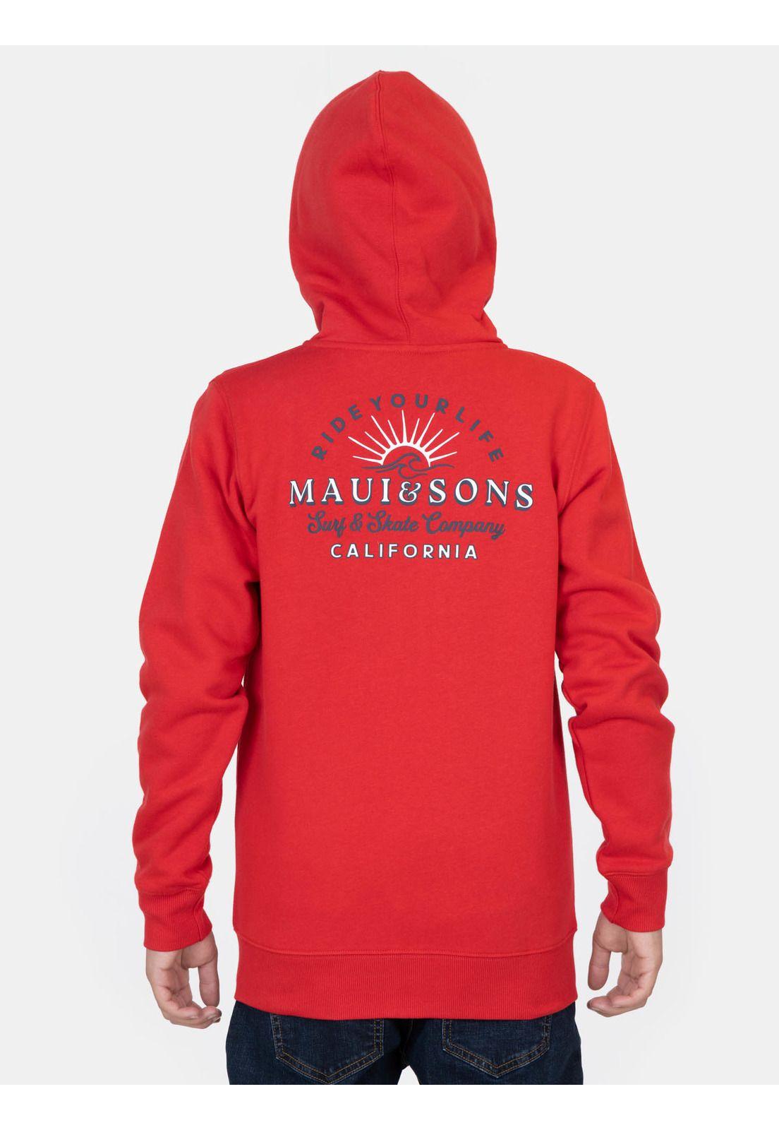 Poleron FZ  Kalira Rojo Infantil Maui And Sons-1