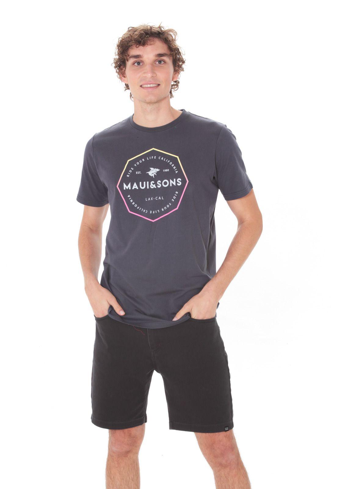 Polera M/C Basica Hombre 5P468-MV21 Gris-3
