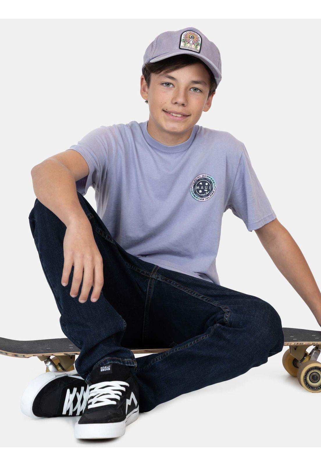 Polera MC FlowAxis Morado Infantil Maui And Sons-3