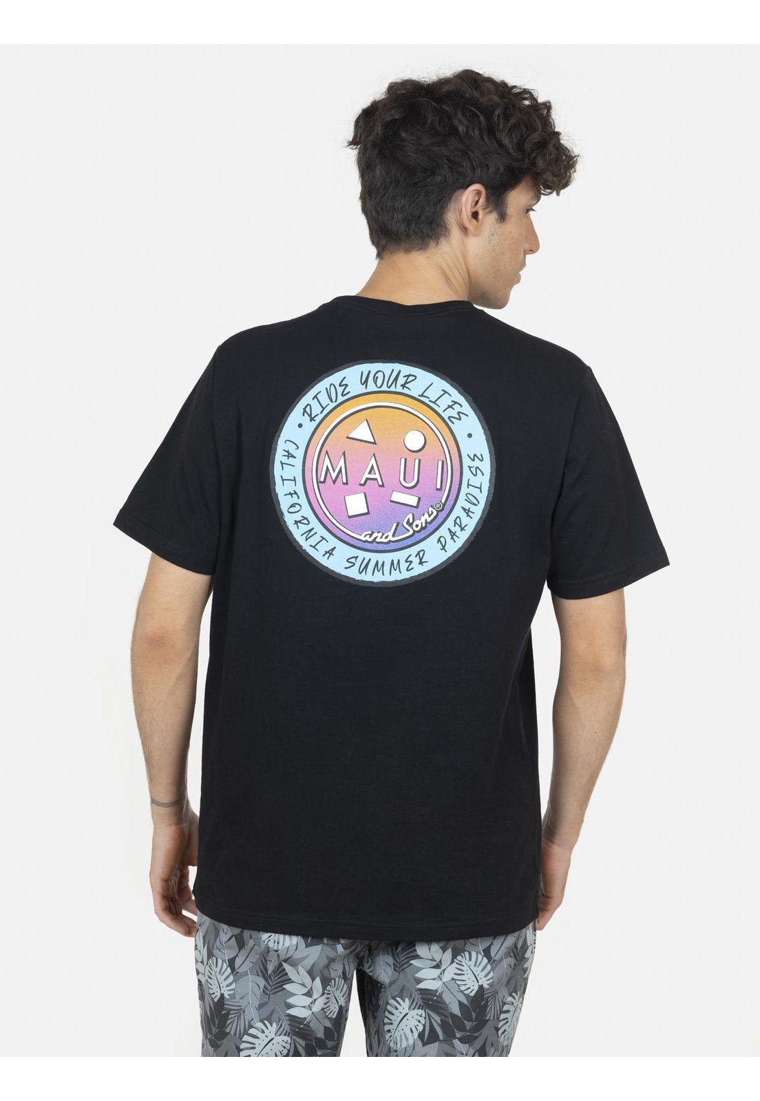 Polera Hombre Negro 5P353-MV22 Maui And Sons-1