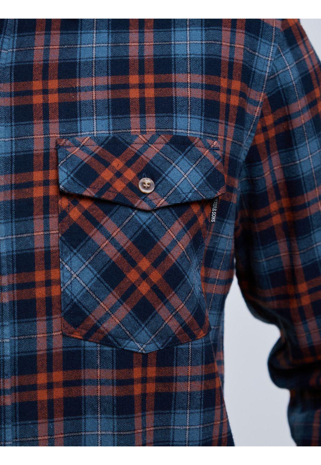 Camisa Pixxo Multicolor Hombre Maui And Sons-4