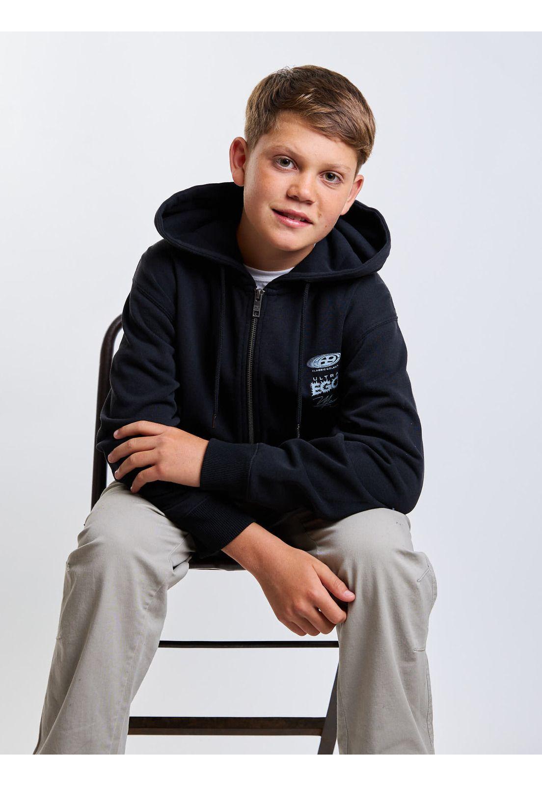 Poleron FZ Freeway Negro Infantil Maui And Sons-6