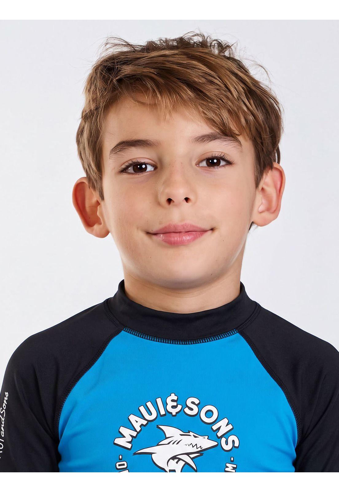 Polera UVP Vibes Azul Infantil Maui and Sons-3