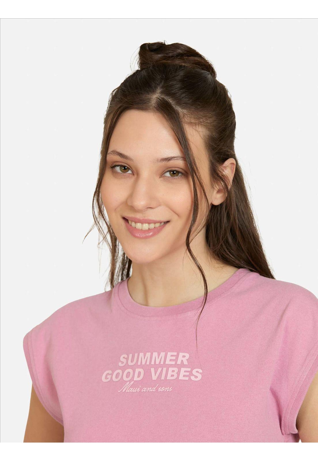 Polera MC Aurelix Burdeo Mujer Maui And Sons-2